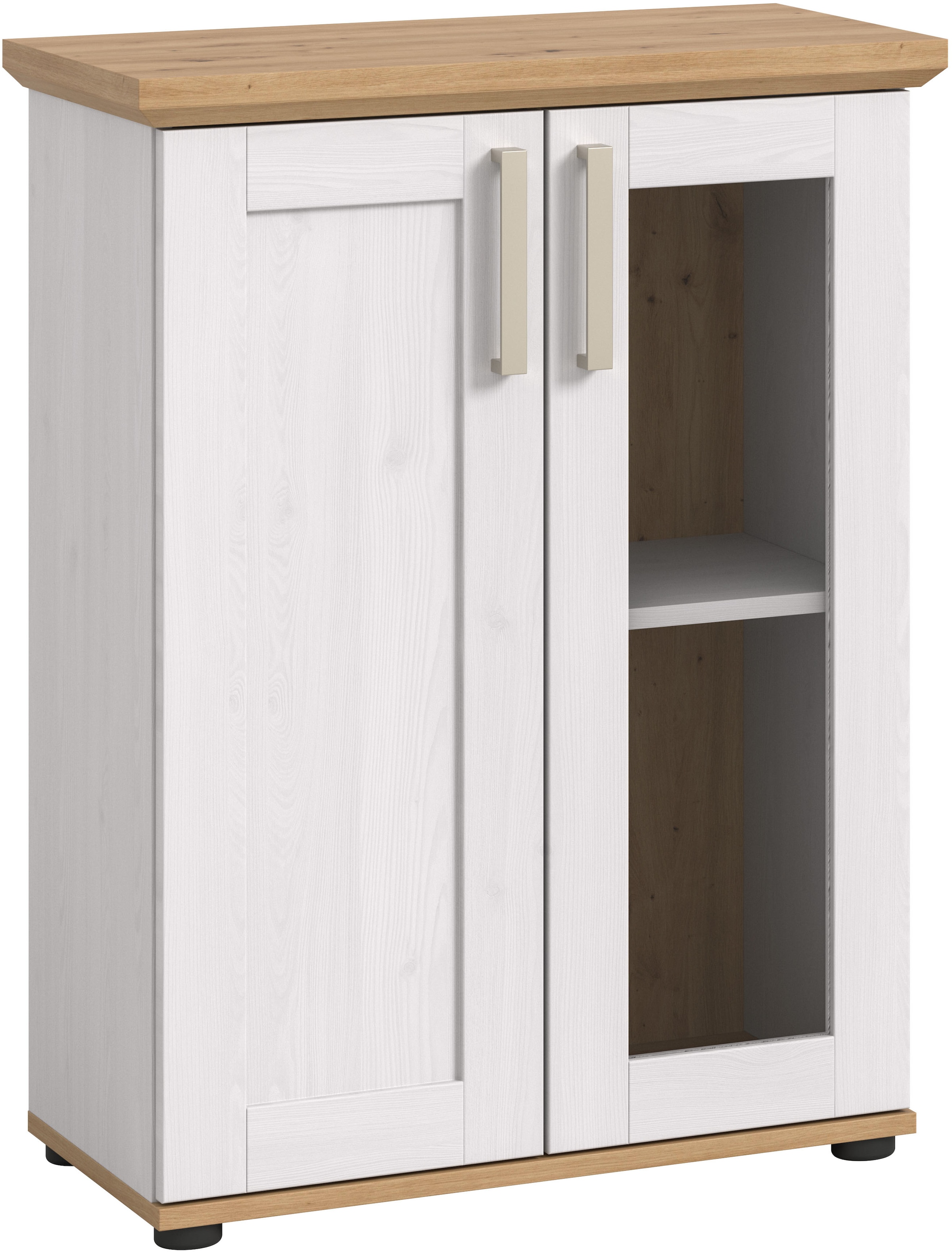 Image of Home affaire Vitrine "Cosenza, Höhe 80 cm, 2 Türen, 2Fächer" 1 Stk. tlg. Vitrine, Höhe 88 cm, Wohnzimmer, Esszimmer