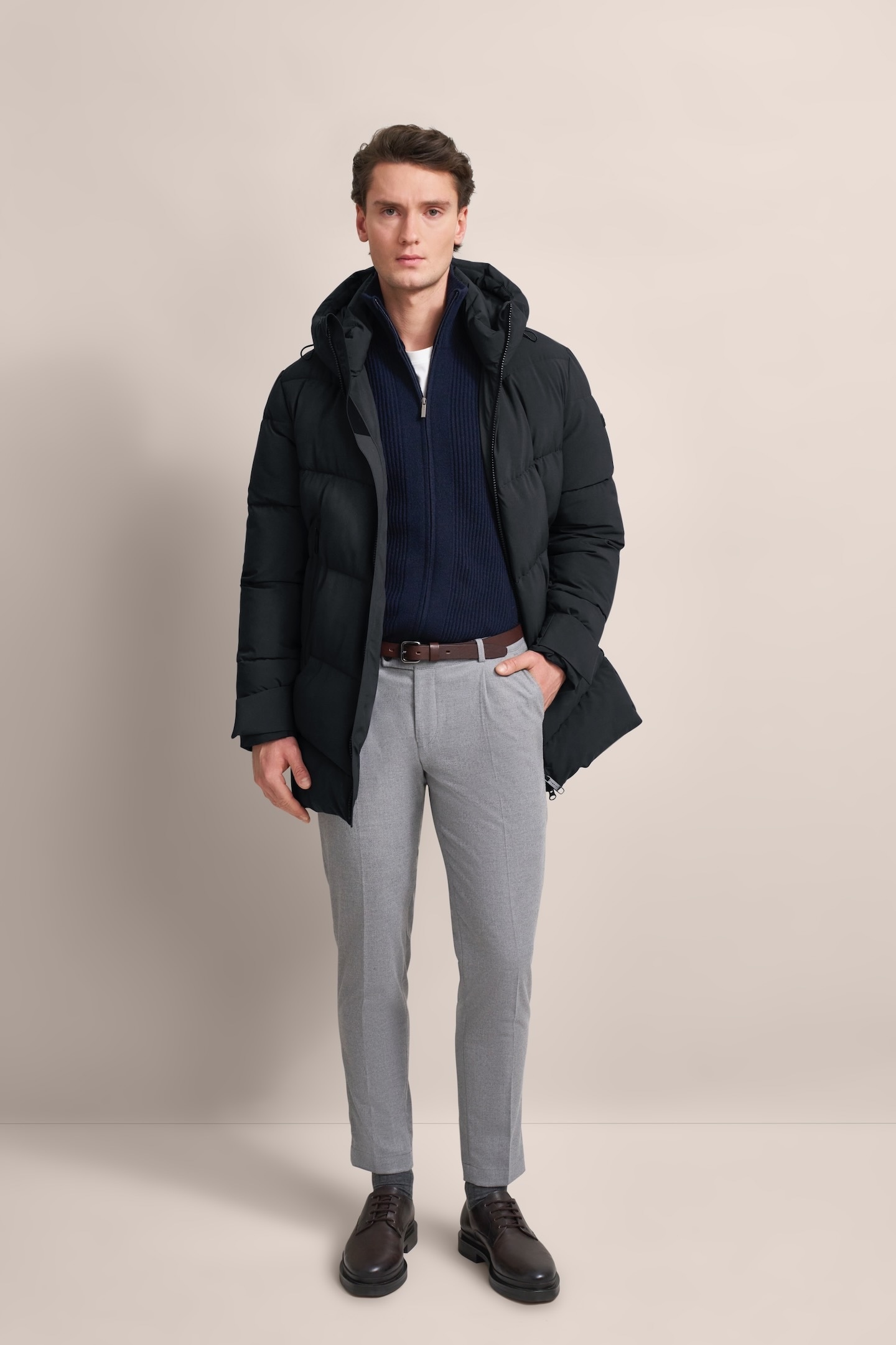 bugatti Parka avec capuche imperméable et coupe-vent
