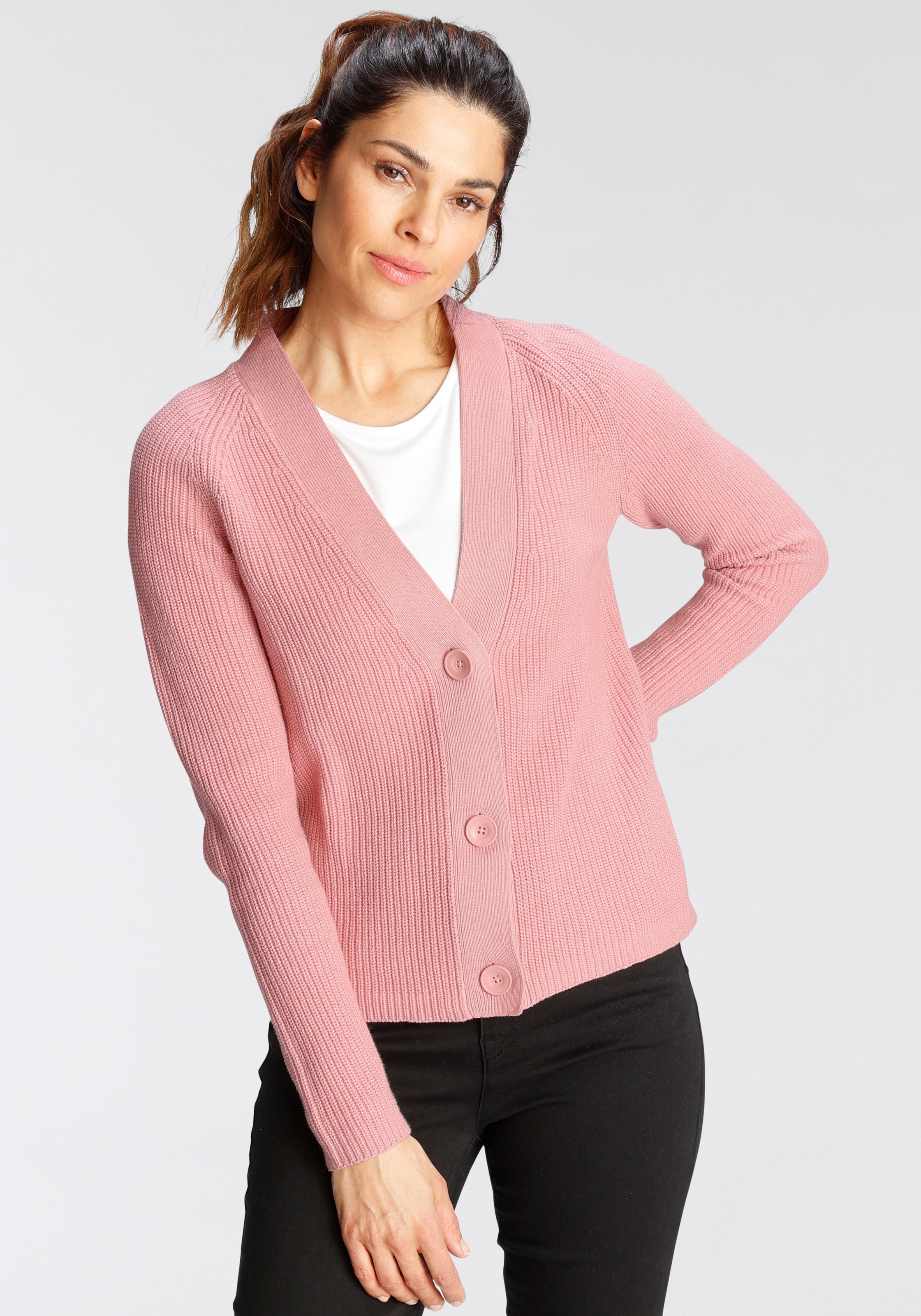 GOODproduct Strickjacke, nachhaltig aus zertifizierter Bio-Baumwolle kaufen