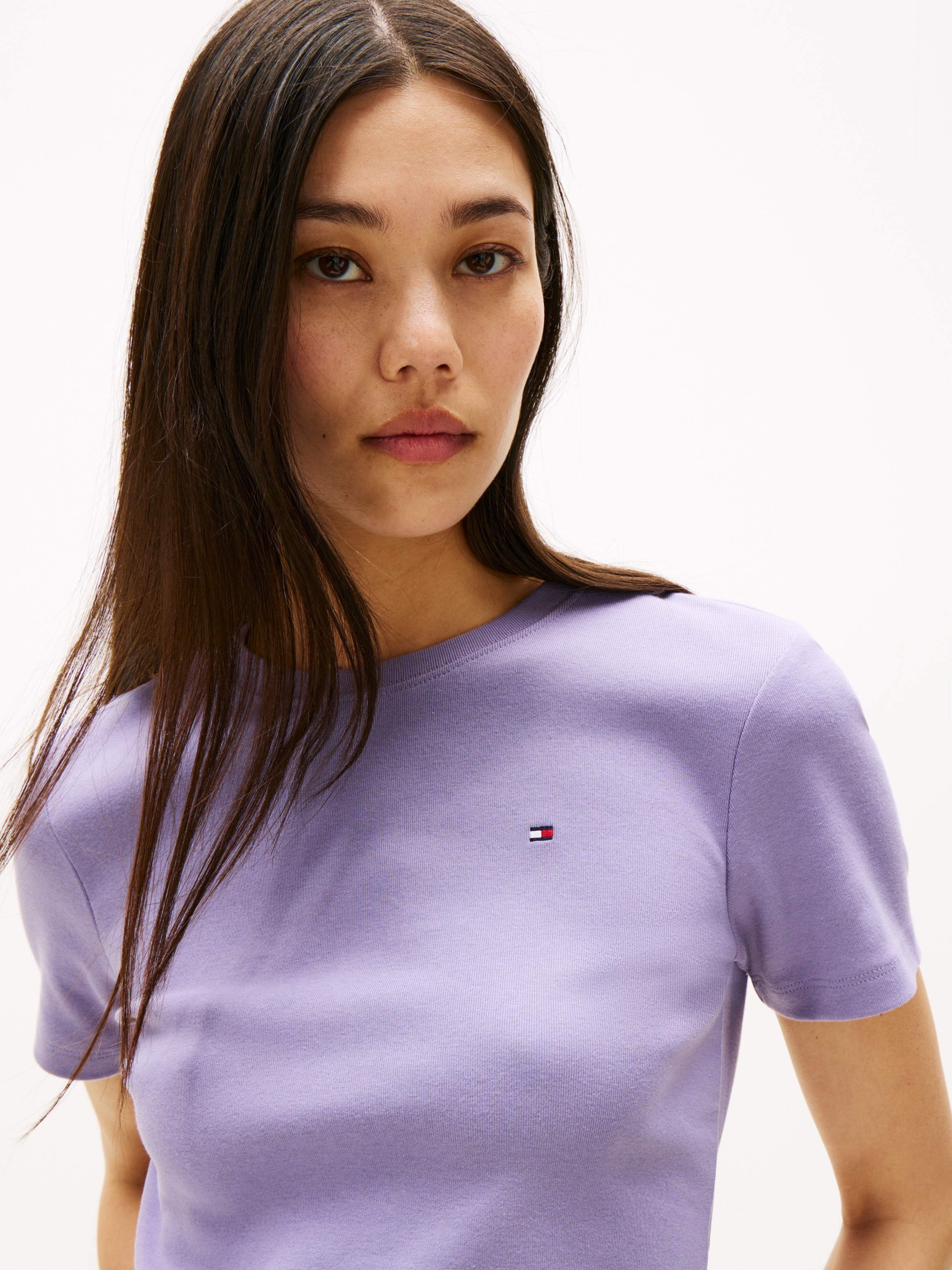 Tommy Hilfiger T-Shirt »SLIM CODY C-NK SS«, mit Logostickerei