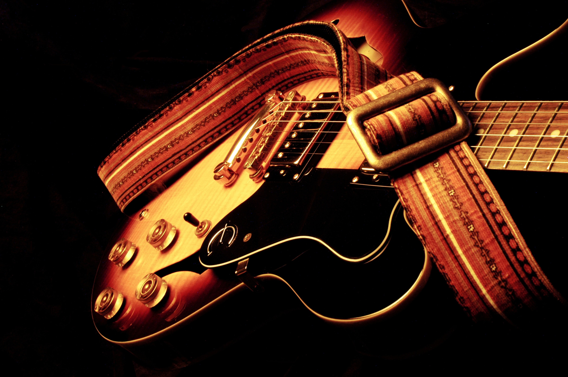 Image of Papermoon Fototapete "3D Gitarre Music"