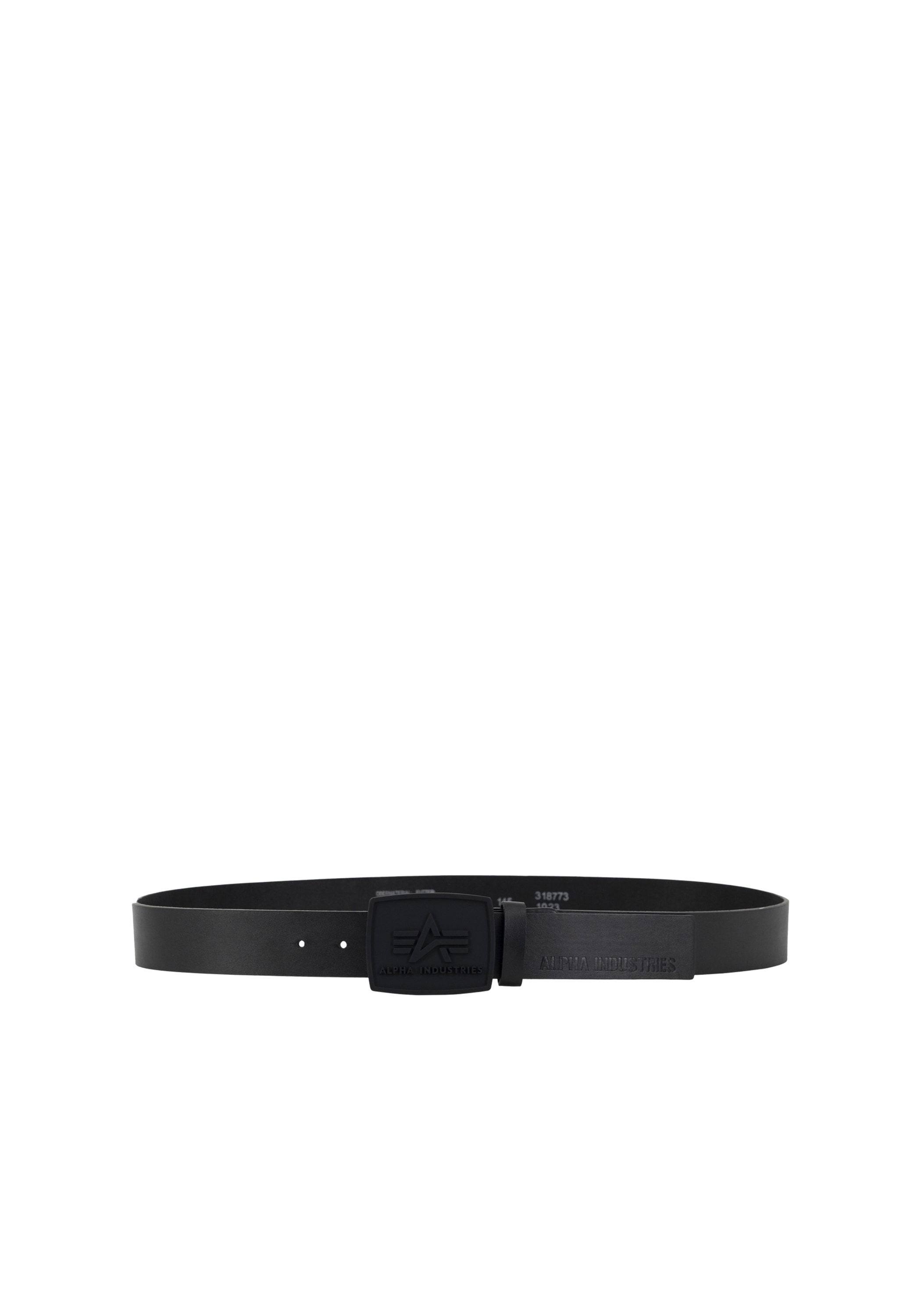 Image of Alpha Industries Ledergürtel "All Black Belt"