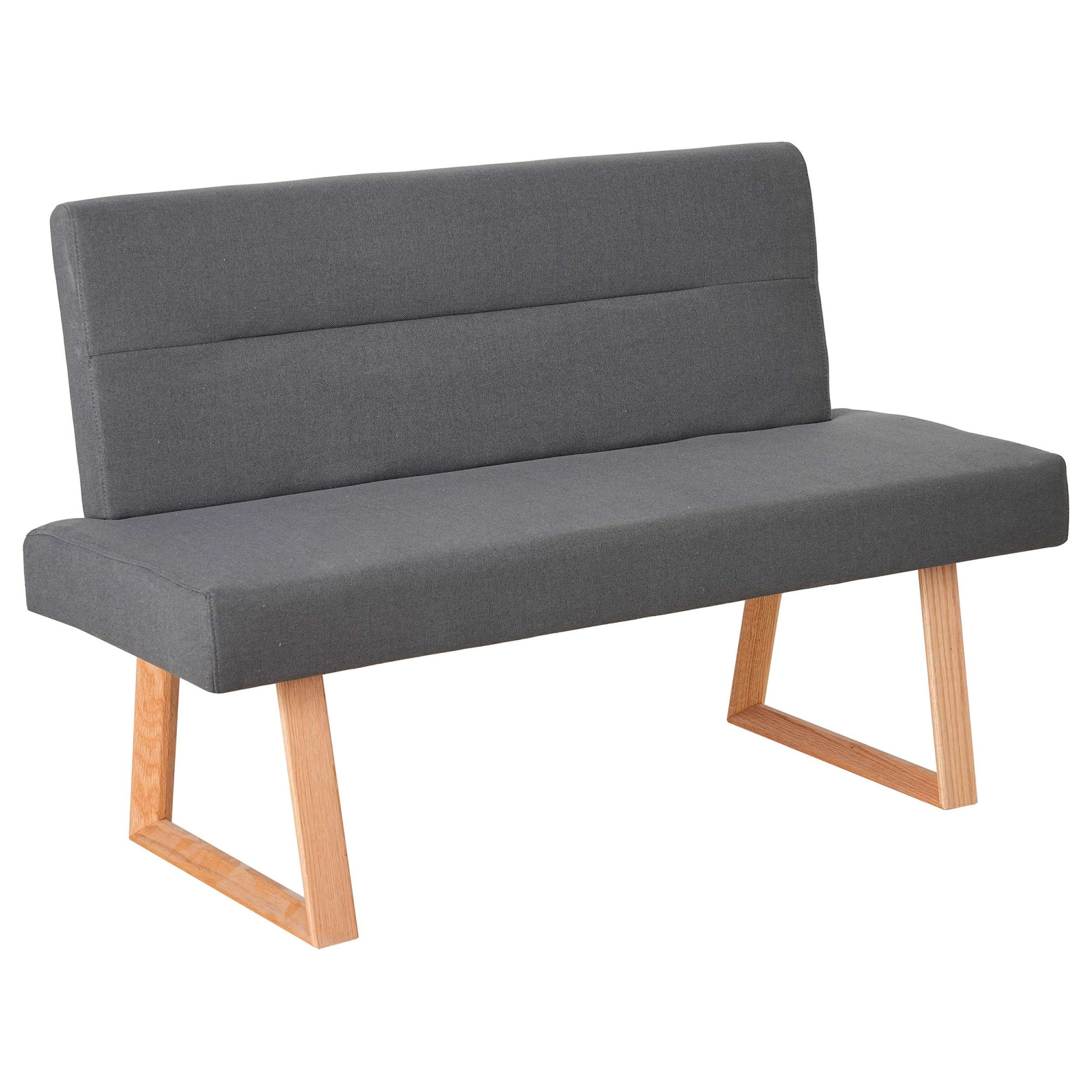 GOODproduct Essbank »Mellio« Beine aus massiver Eiche, pflegeleichtem Webstoff Bezug, Breite 140 cm