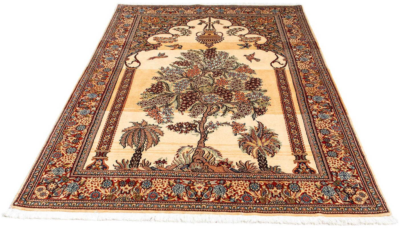 Image of morgenland Seidenteppich »Ghom Medaillon 210 x 139 cm«, rechteckig, 1 mm Höhe, Unikat mit Zertifikat bei Ackermann Versand Schweiz