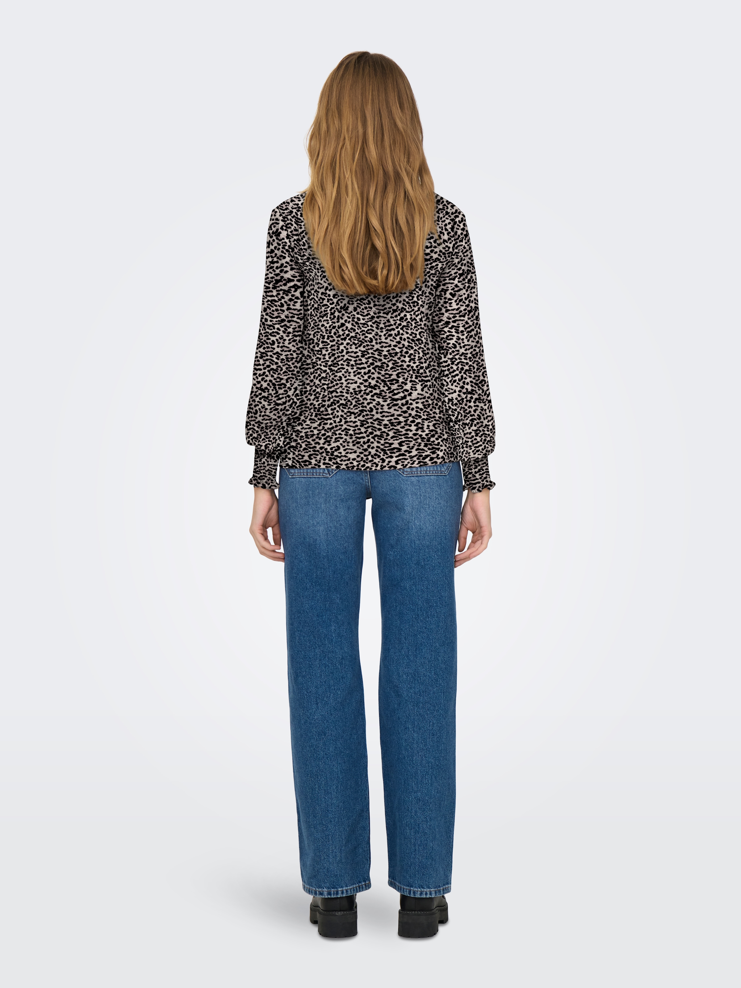 ONLY Chemisier »ONLMETTE V-NECK LS SMOCK TOP NOOS WVN« fibre synthétique, coupe régulière