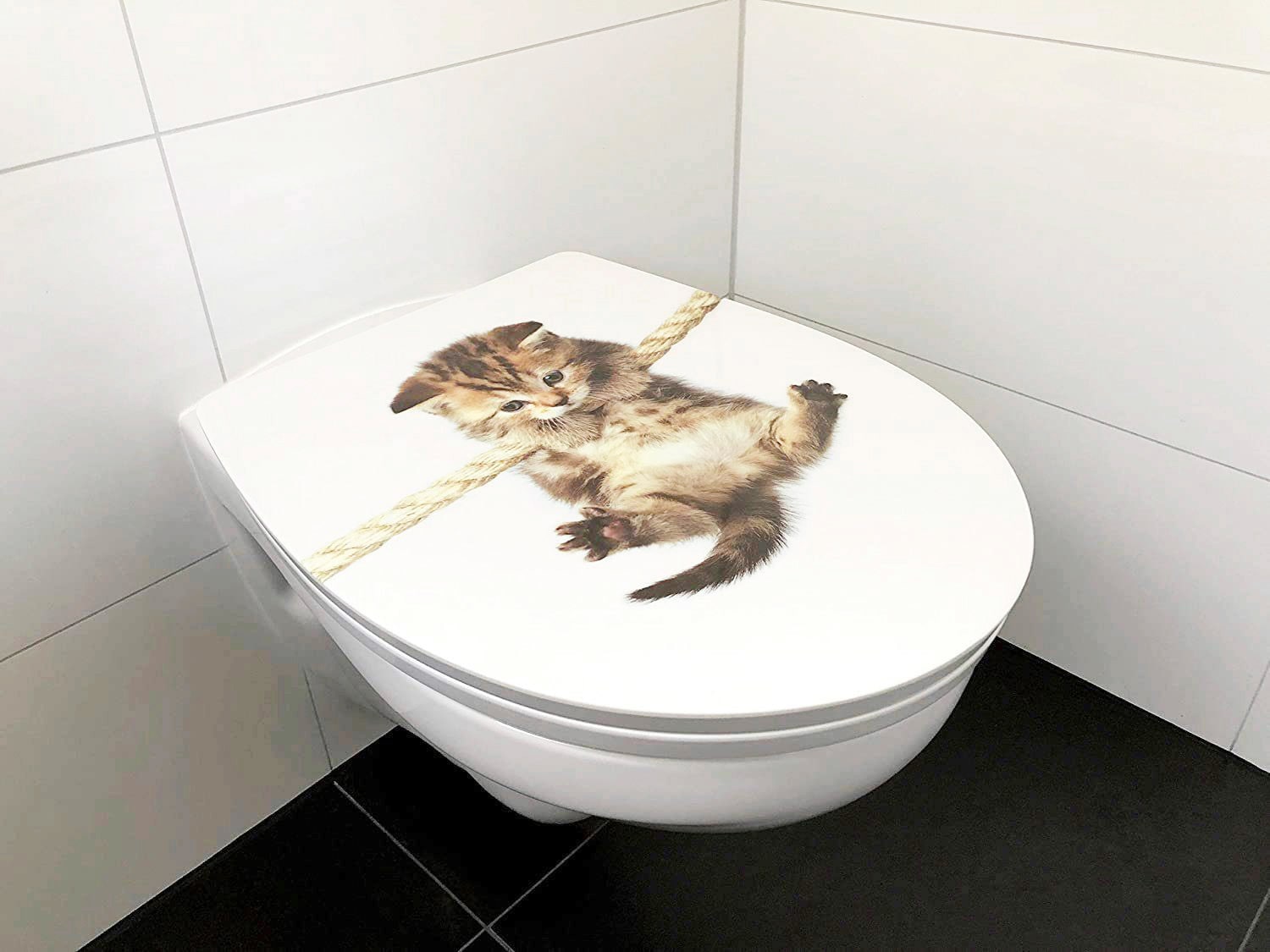 ADOB WC-Sitz »Cat«, Absenkautomatik, zur Reinigung auf Knopfdruck abnehmbar