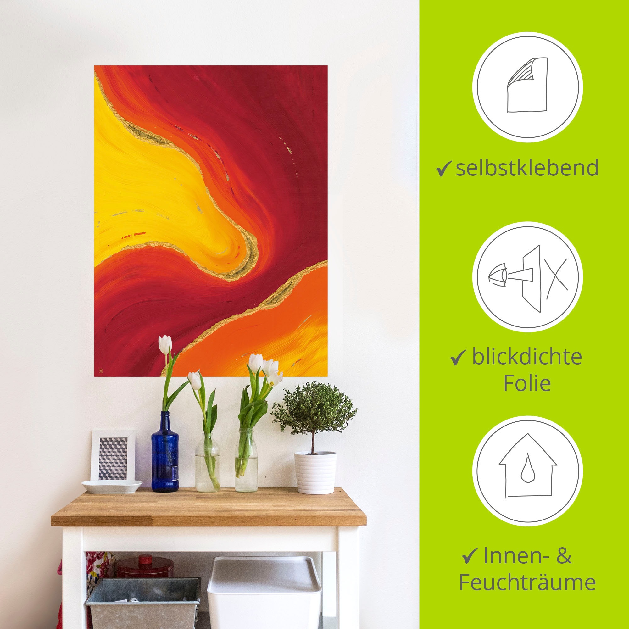 Artland Wandbild »Raum I«, Gegenstandslos, (1 St.), als Alubild, Leinwandbild, Wandaufkleber oder Poster in versch. Grössen