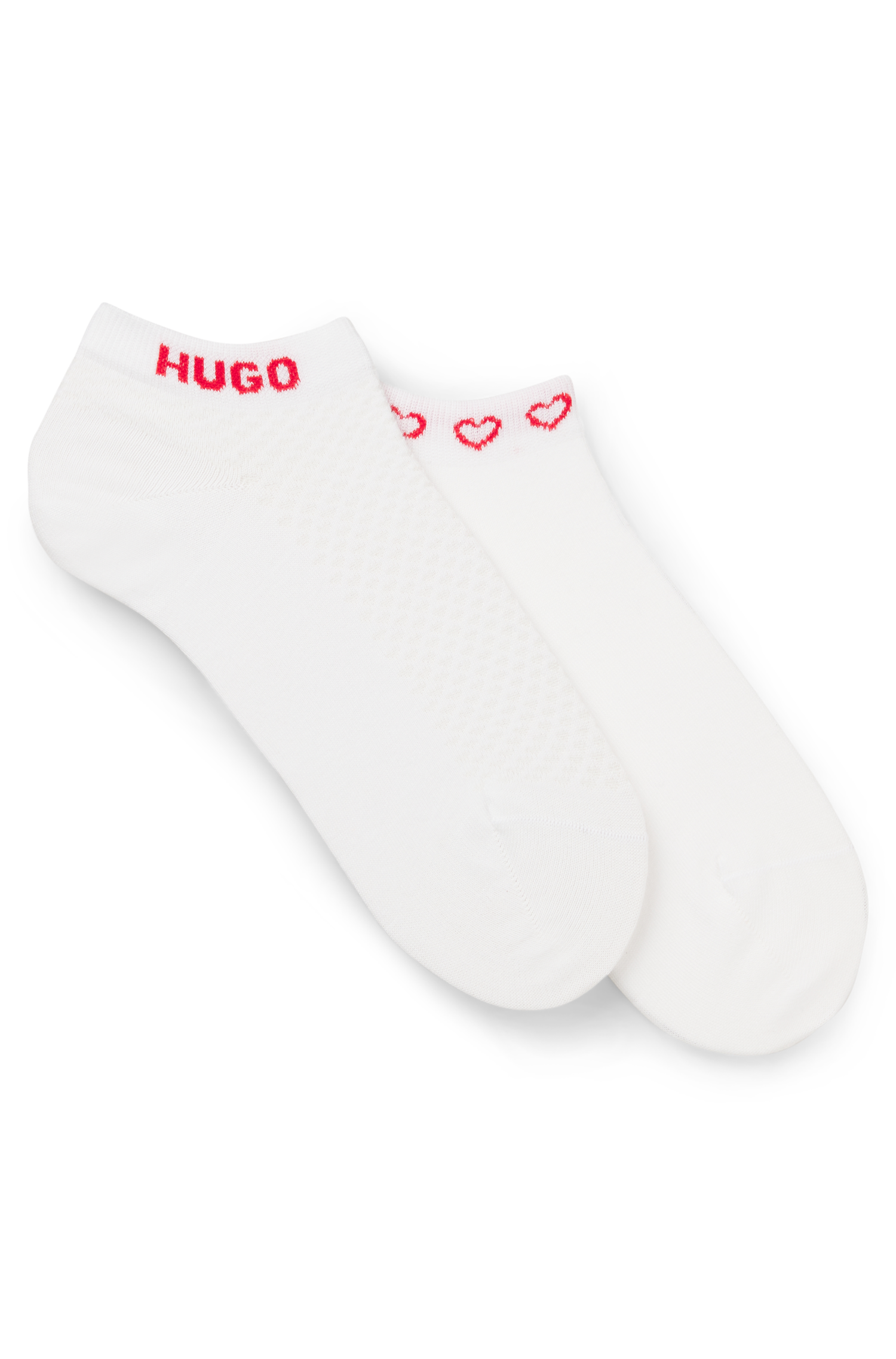 HUGO Underwear Chaussettes courtes Logos am Rand