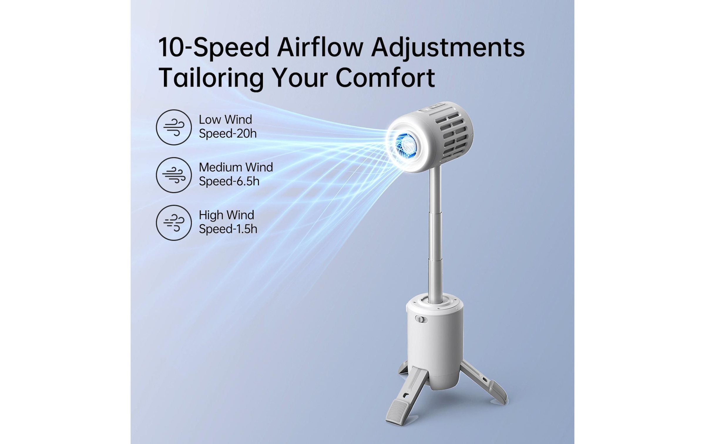   Tischventilator »Jisulife Ultra1« Höhenverstellbar