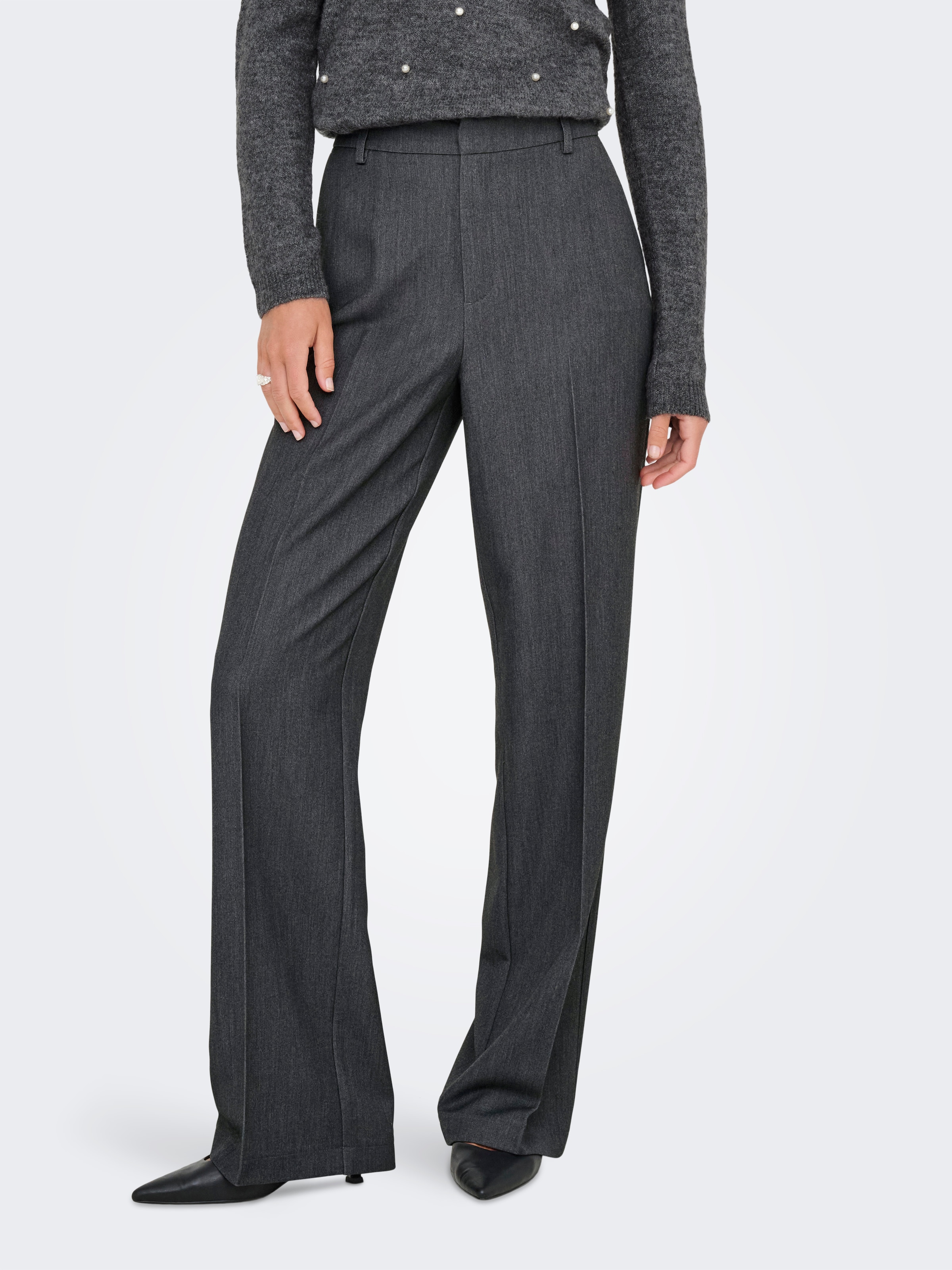 ONLY Pantalon de costume »ONLHATTIE-LANA HW W MEL PANT TLR NOOS«  mélange de matériaux