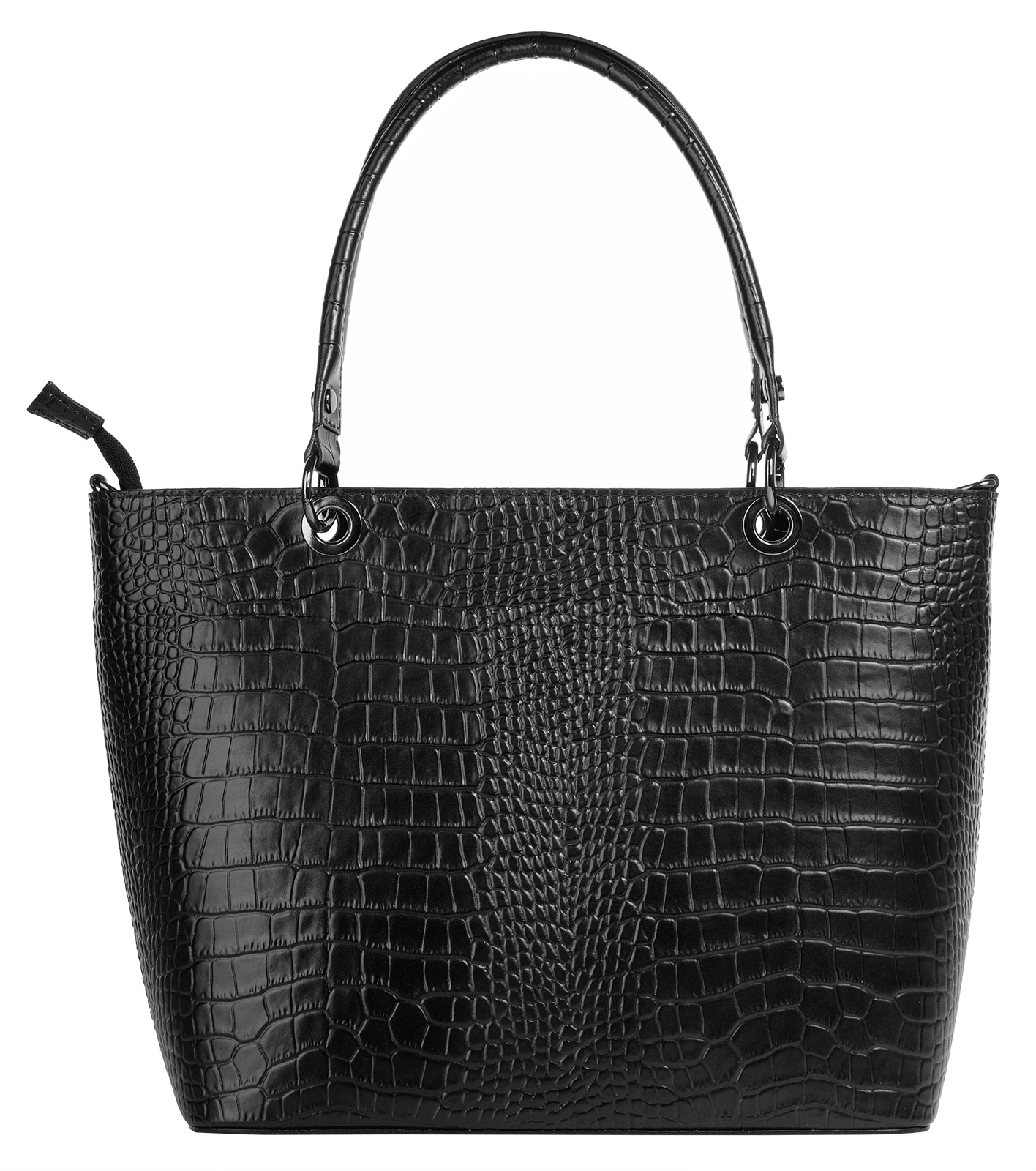 Cluty Henkeltasche, echt Leder, Made in Italy