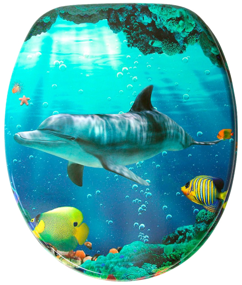Sanilo WC-Sitz »Delphin Korallen«