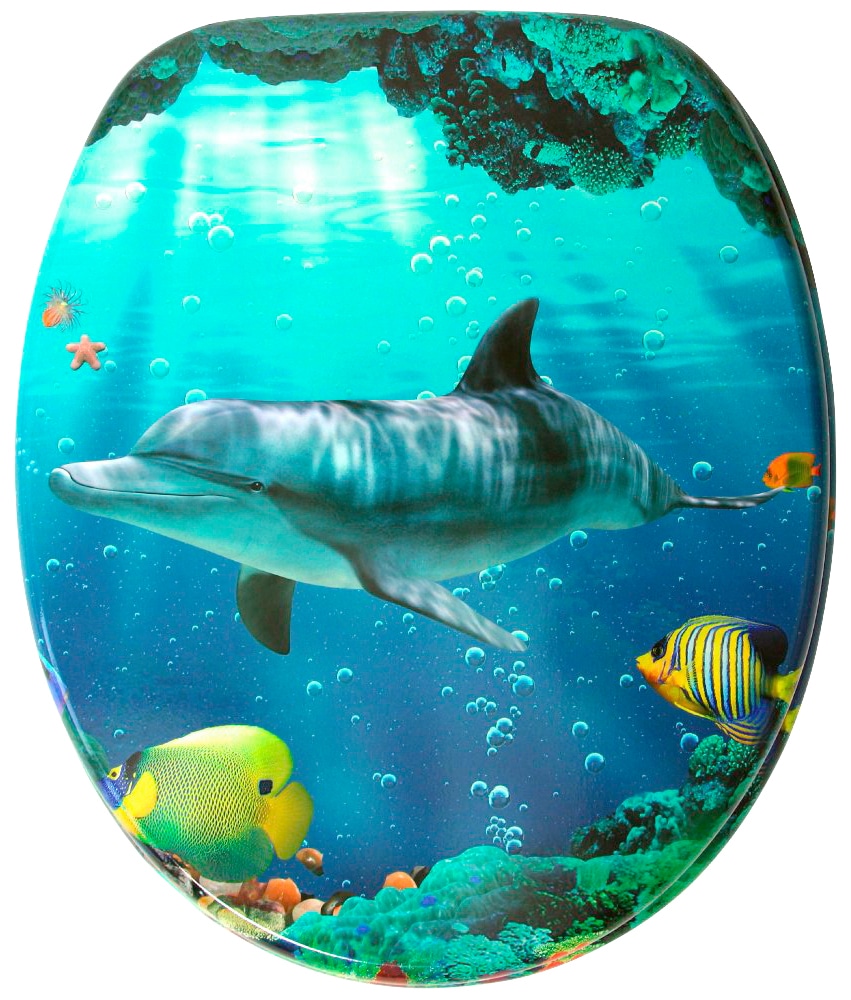 Image of Sanilo WC-Sitz "Delphin Korallen"