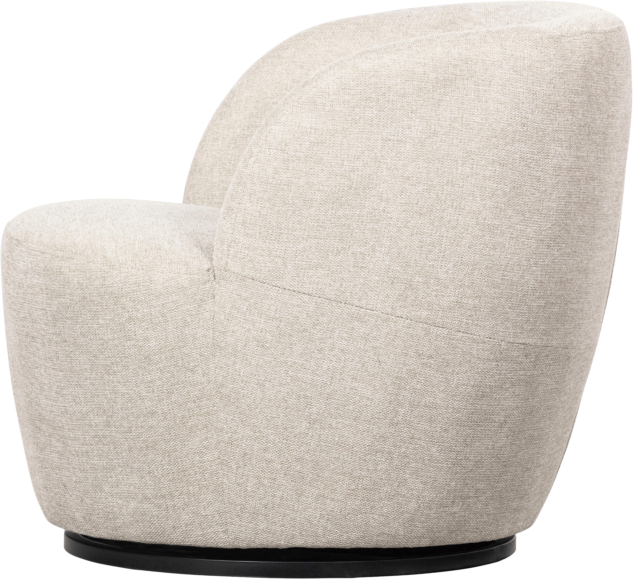 WOOOD Fauteuil pivotant »Serra Mischgewebe Bezug mit Drehmechanismus H 68 x B 70 x T 77 cm« Faible résistance à l'usure, capacité de charge 120 kg, entièrement monté