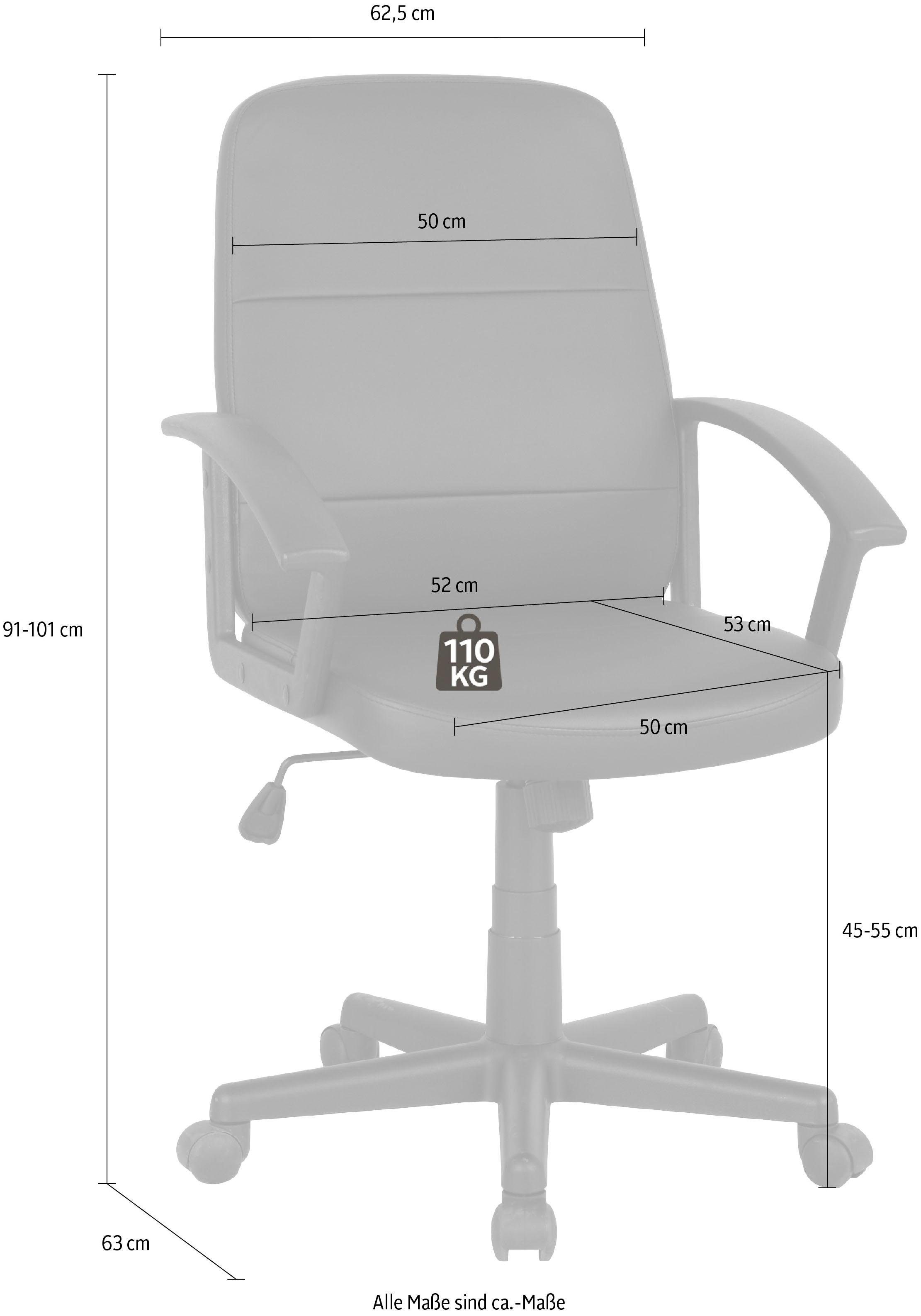 INOSIGN Bürostuhl »Chefsessel,«, für gepolstert, kaufen bequem Homeoffice ideal bequem Kunstleder, das