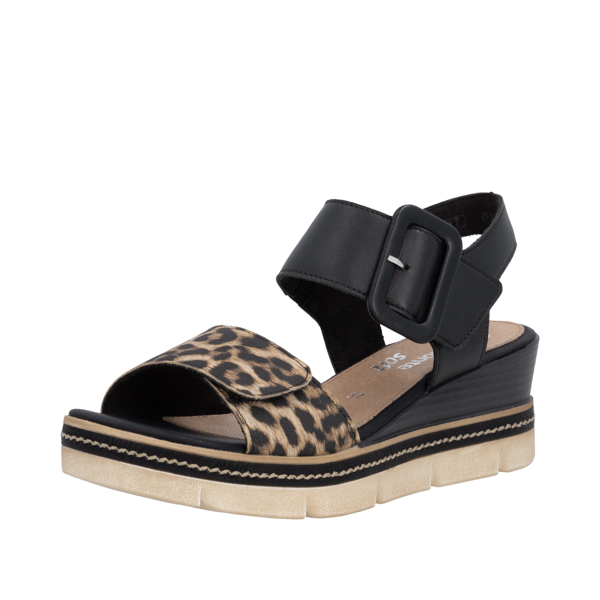Image of Remonte Keilsandalette Sommerschuh, Sandale mit praktischen Klettverschlüssen