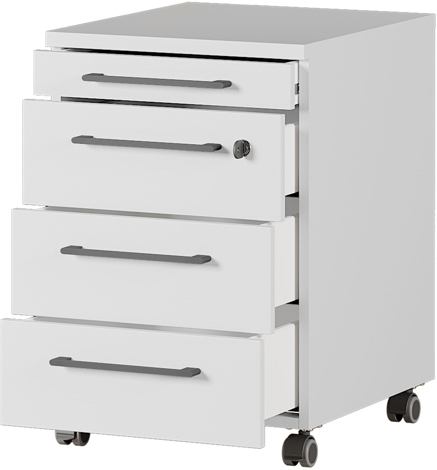 GERMANIA Ensemble de meubles de bureau »Agenda« Set bestehend aus höhenverstellbarem Schreibtisch und Rollcontainer