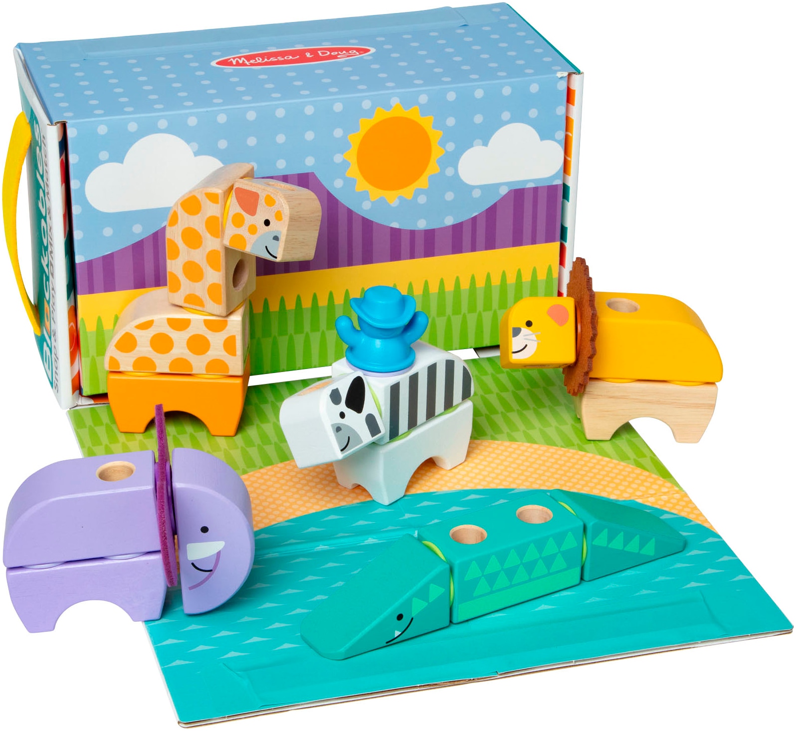 Image of Spin Master Spielbausteine "Melissa & Doug Blockables Safari"