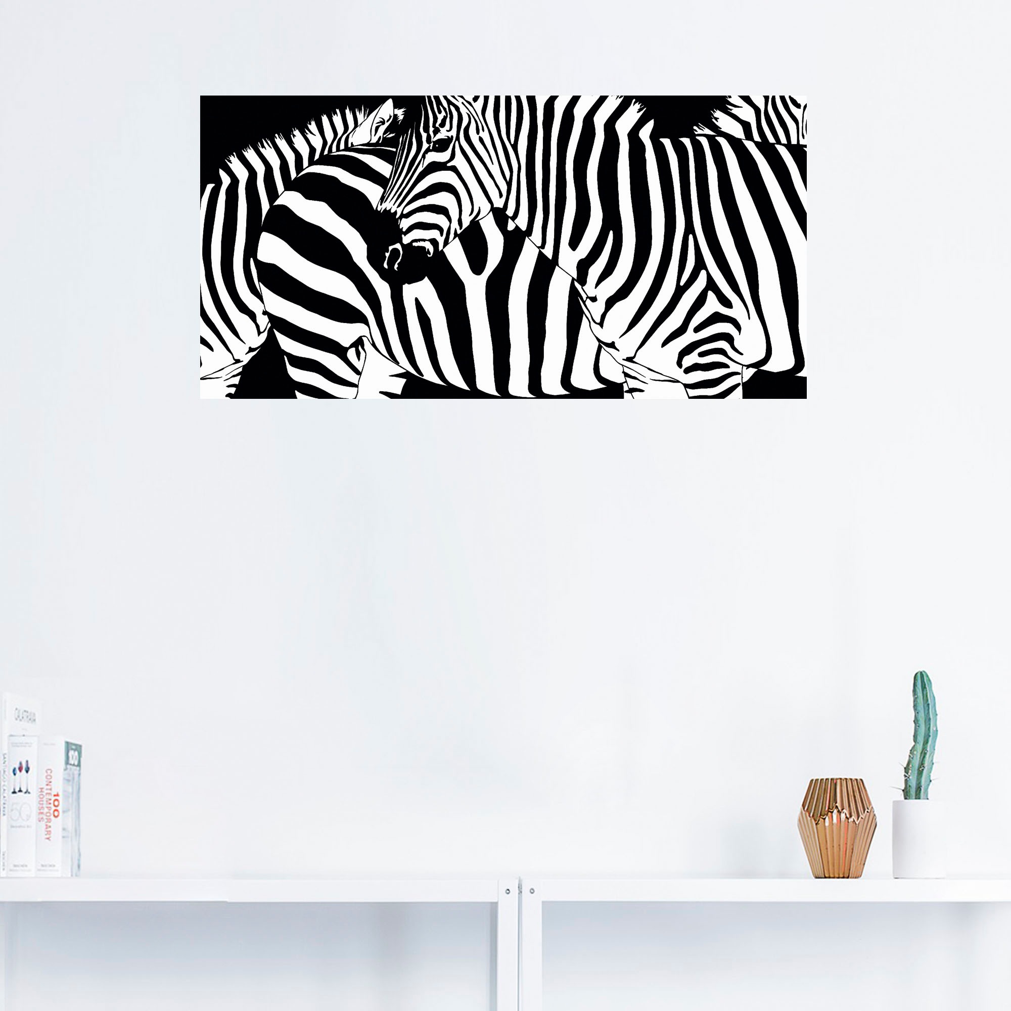 Artland Wandfolie »Zebrastreifen«, Wildtiere, (1 St.), selbstklebend