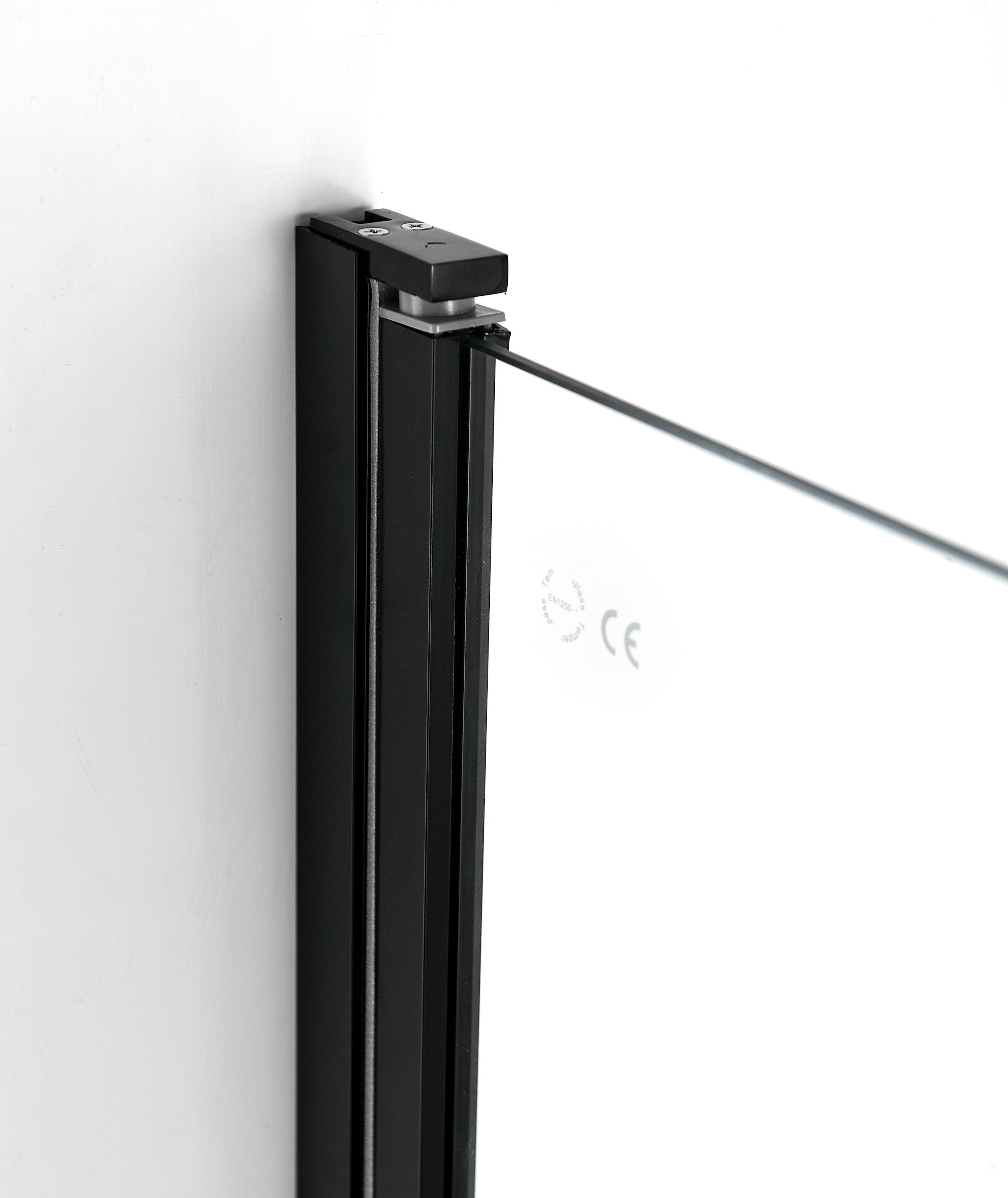 welltime Eckdusche »Florenz 2.2 Black« Hebe-Senk-Mechanismus, barrierefrei einbaubar, mit Drehtüren