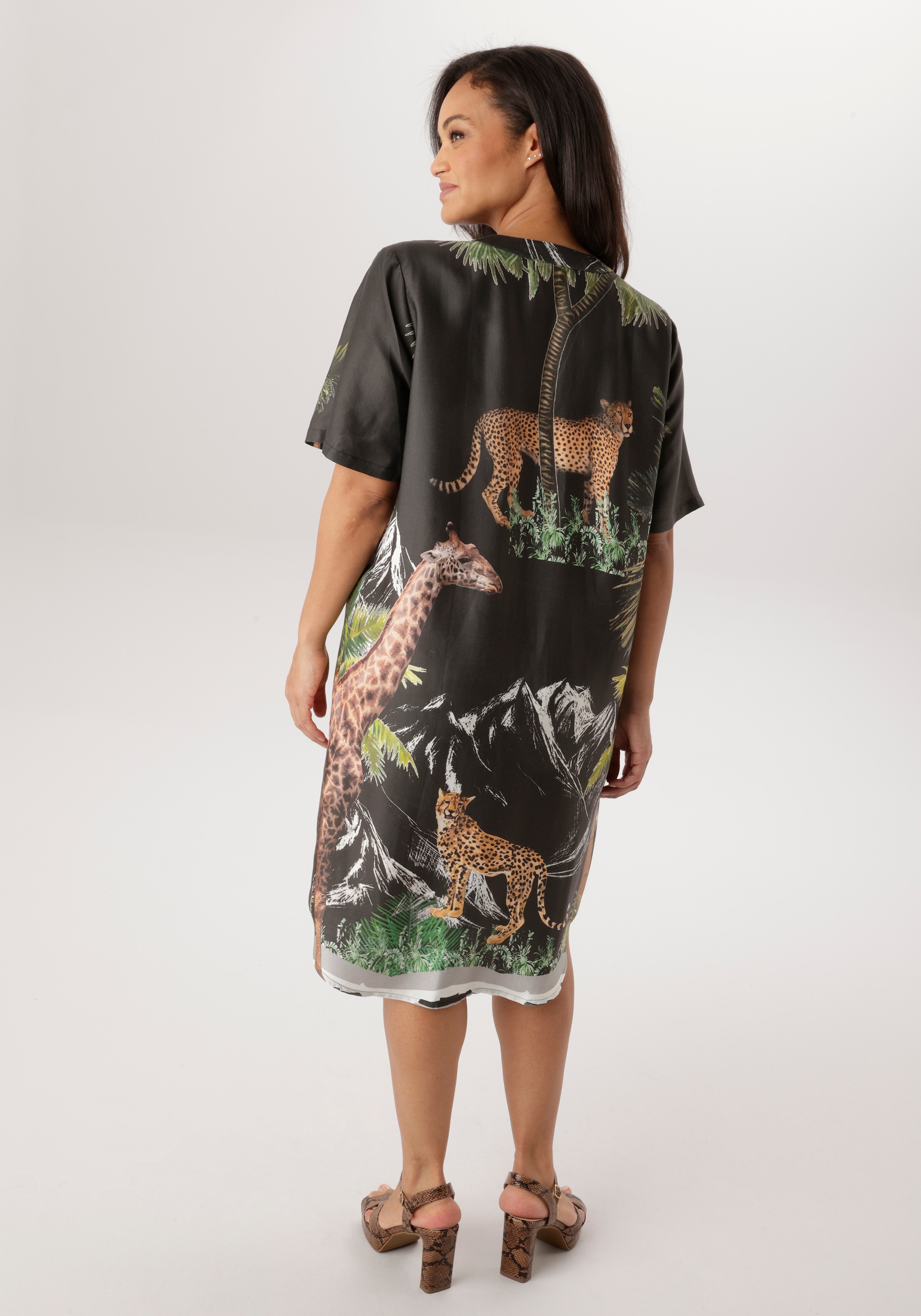 Aniston PLUS Robe chemisier mit grossflächigem Print - NEUE KOLLEKTION