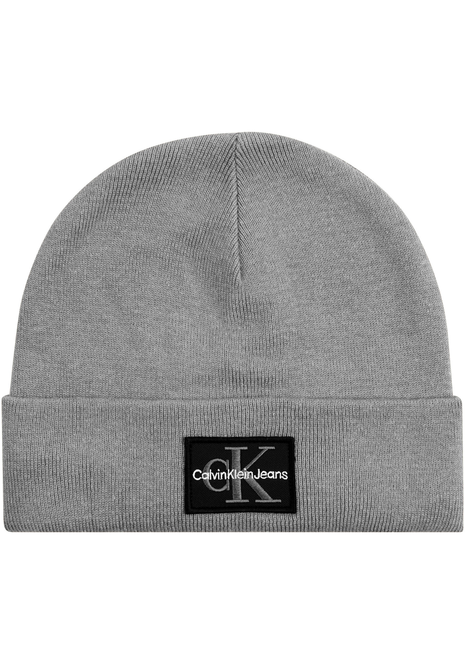 Calvin Klein Jeans Beanie »MONO LOGO PATCH BEANIE WARM«, mit Logopatch