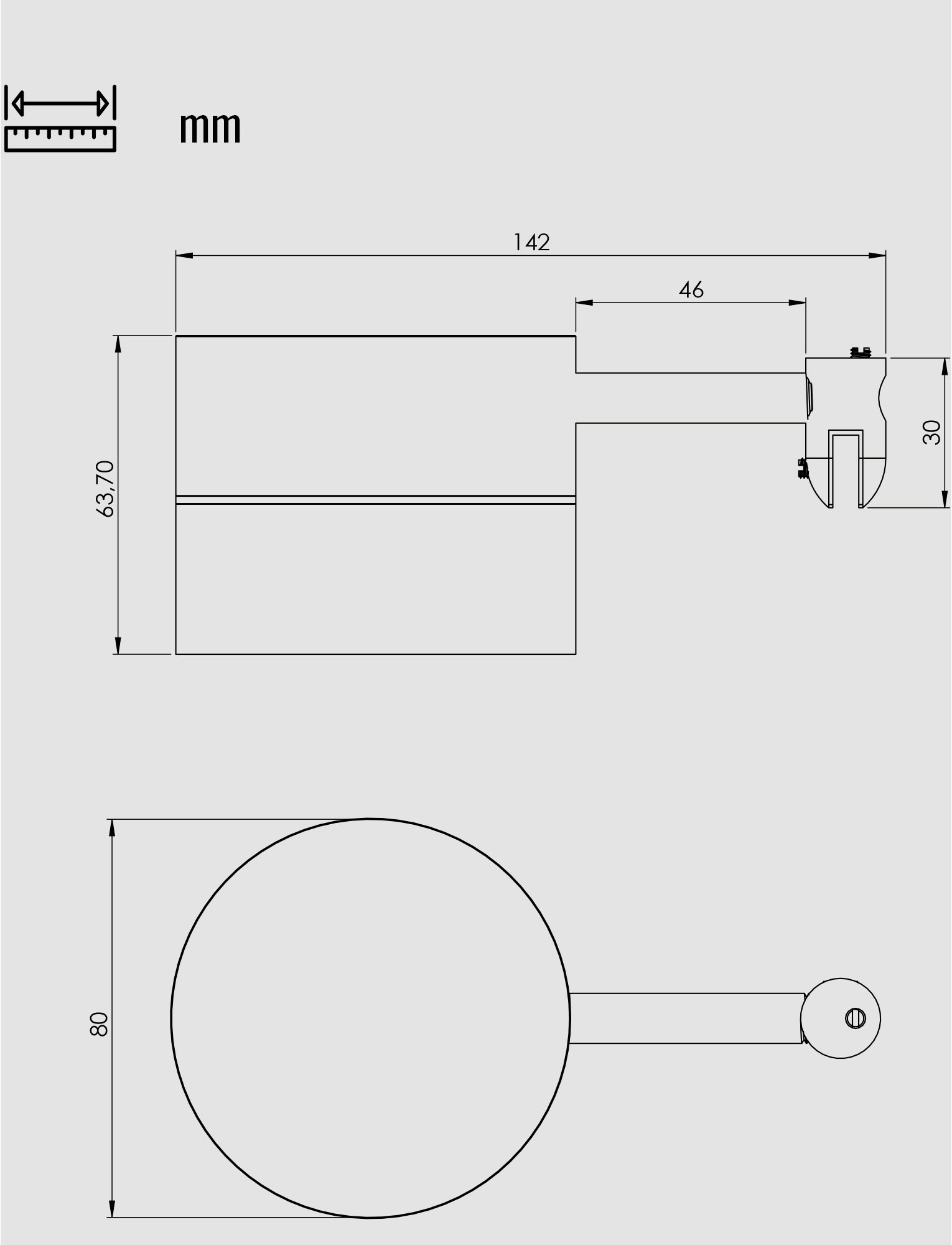 Loevschall Spiegelleuchte »Elegante LED-Spiegelleuchte fürs Bad, Schminklicht, Badleute«, Leuchtmittel LED-Modul | LED fest integriert, warmweissem Licht, einfache Montage, IP44-zertifiziert, rund, langlebig