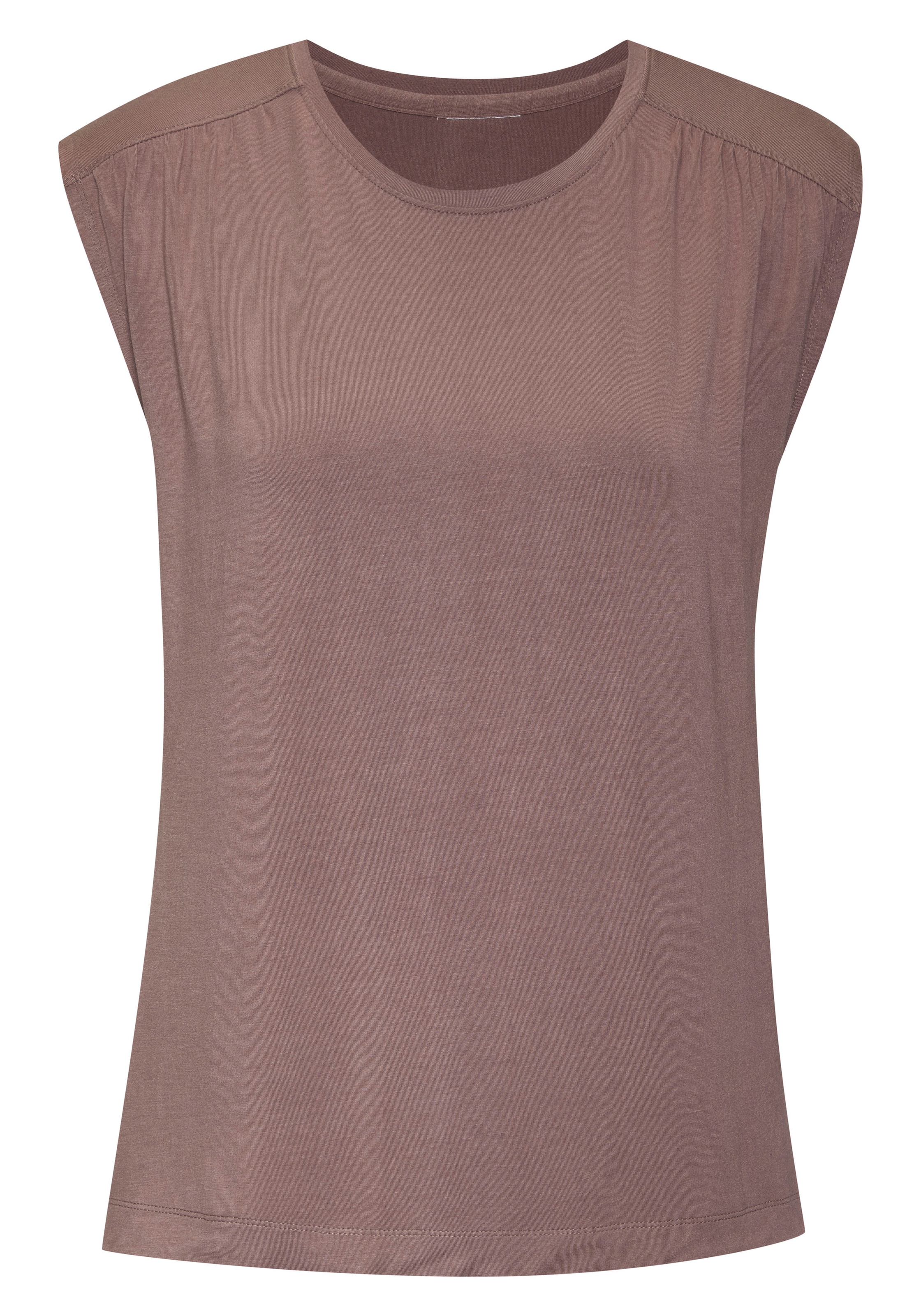 LASCANA Shirttop »mit Schulterraffung«, aus weichem Viskose-Stretch