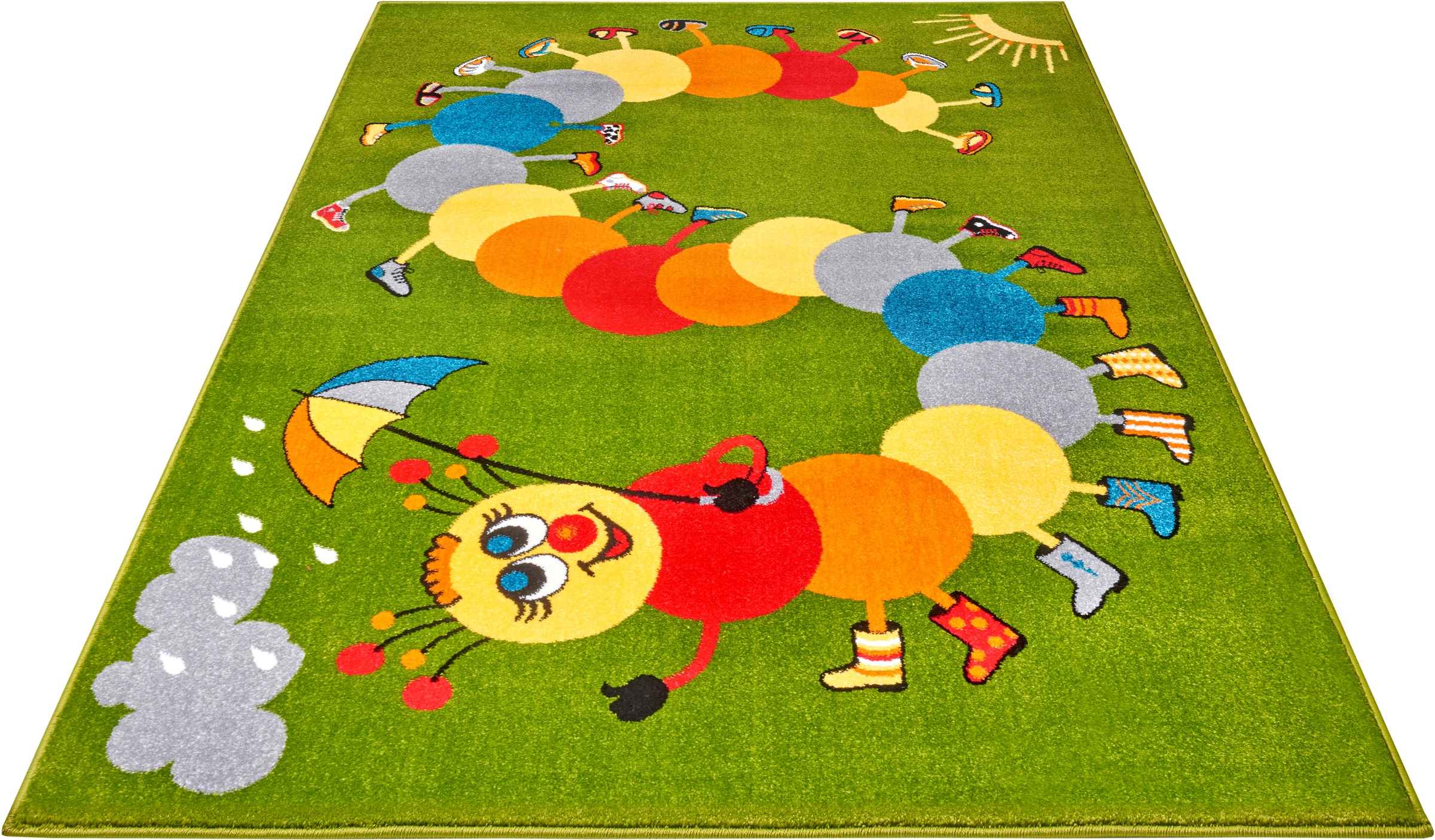 Image of HANSE Home Teppich »Weather Bug«, rechteckig, 9 mm Höhe, Weicher Flor, Farbenfrohes Design, Kinderzimmer, Spielunterlage, Tiere, strapazierfähig, pflegeleicht bei Ackermann Versand Schweiz