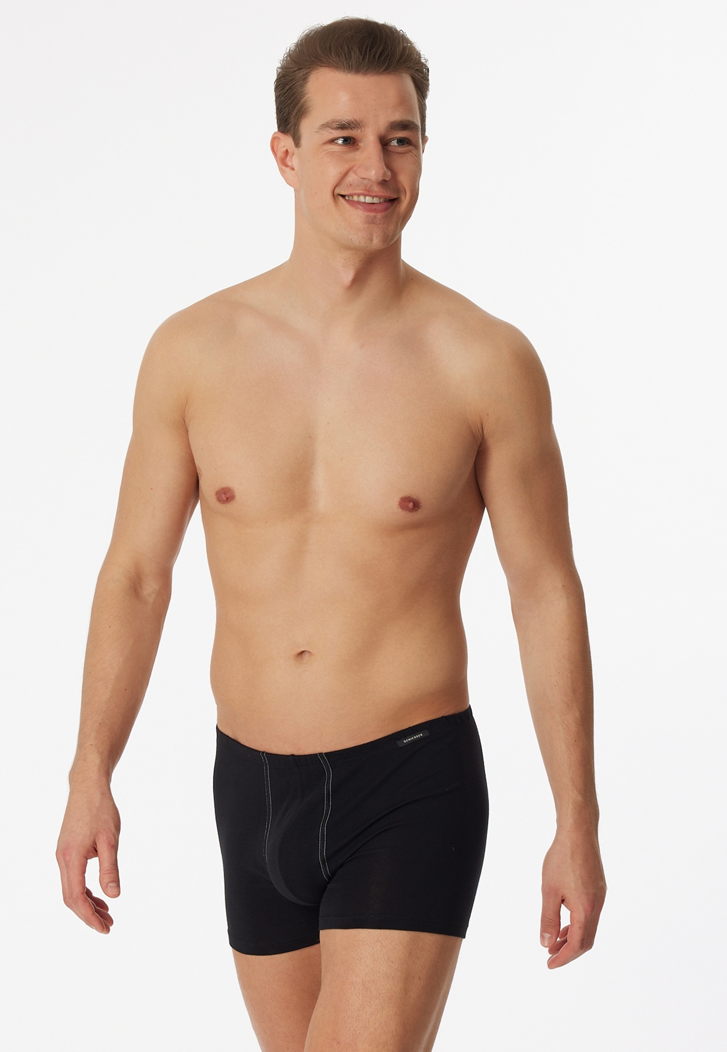 Schiesser Boxer »"Essentials"«, (2er-Pack), mit angenehm weichem Bund