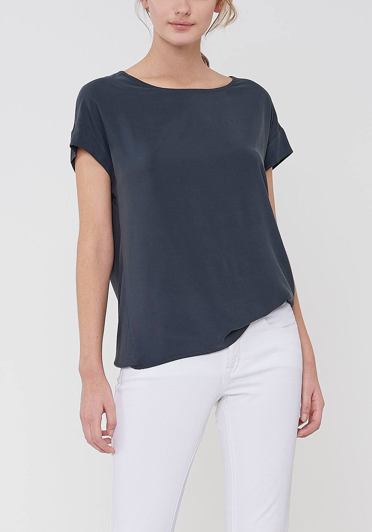 Image of OPUS T-Shirt »Skita«, hinten mit etwas längerem, abgerundetem Saum bei Ackermann Versand Schweiz