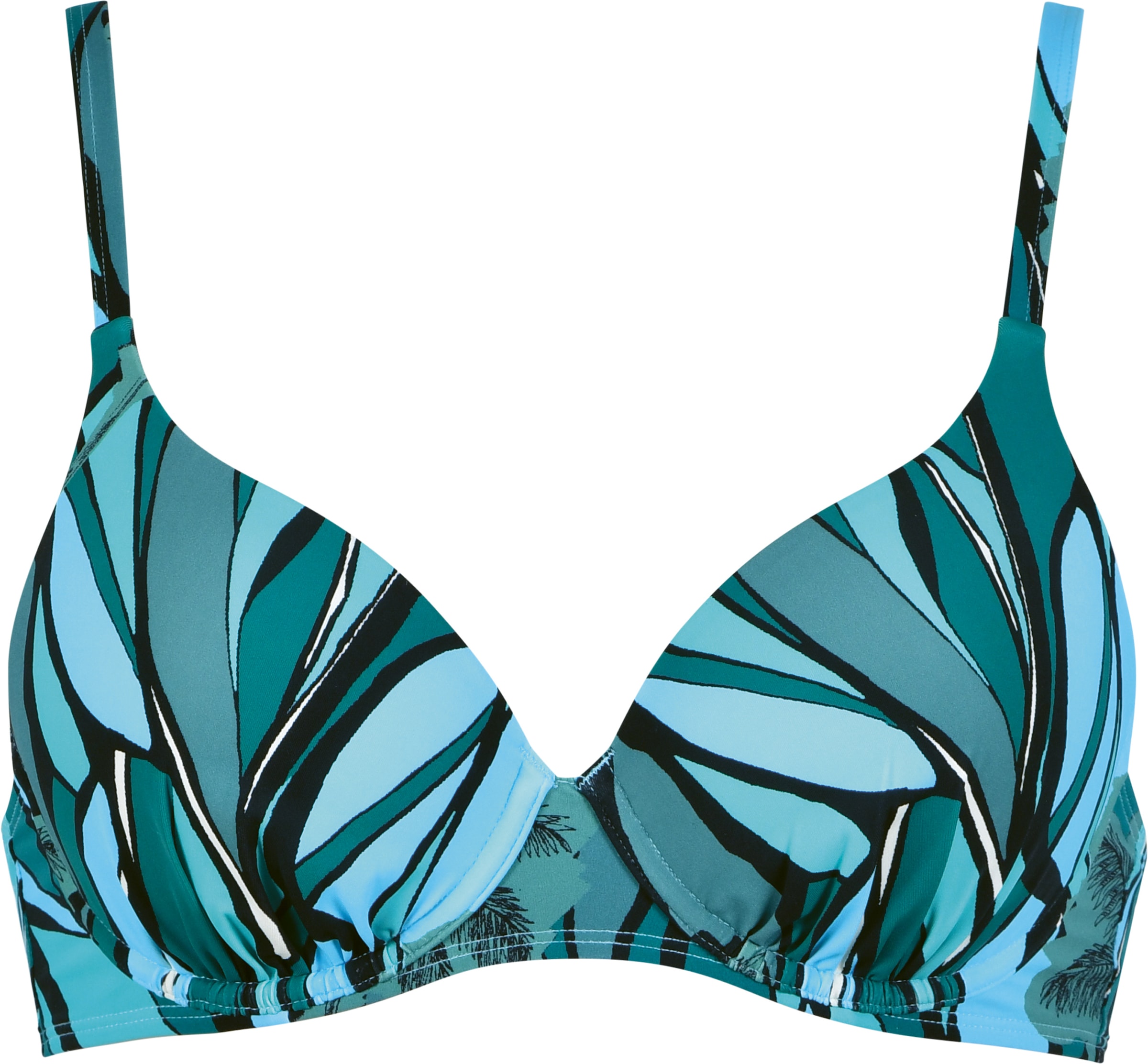 Image of Naturana Bügel-Bikini-Top "Beautiful Beaches" breiter Rückenverschluss, mit Muster, mit Bügel, verstellbare Träger