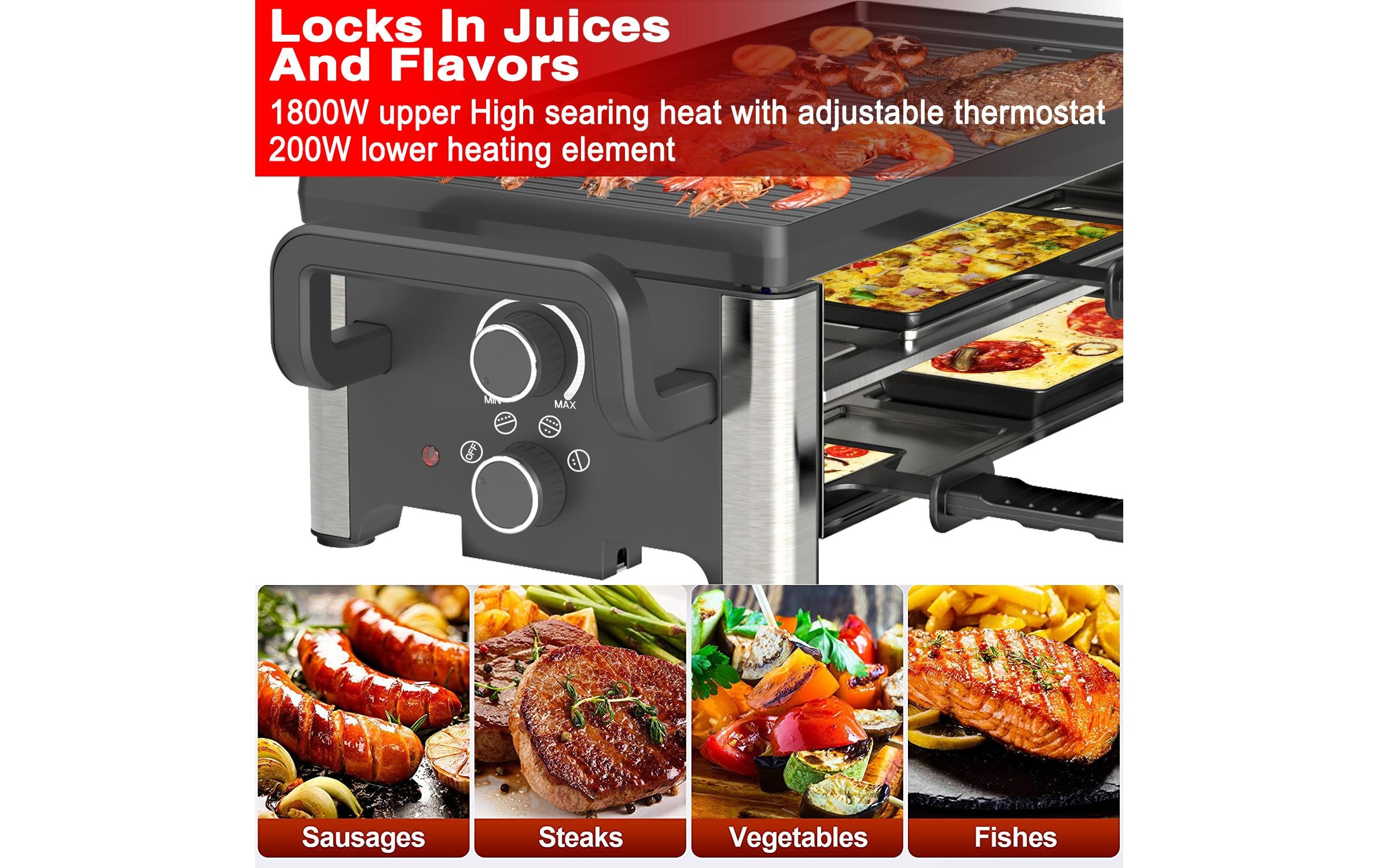 ohmex Raclette »OHM-RCL-2946 8 Personen« 1.800 W