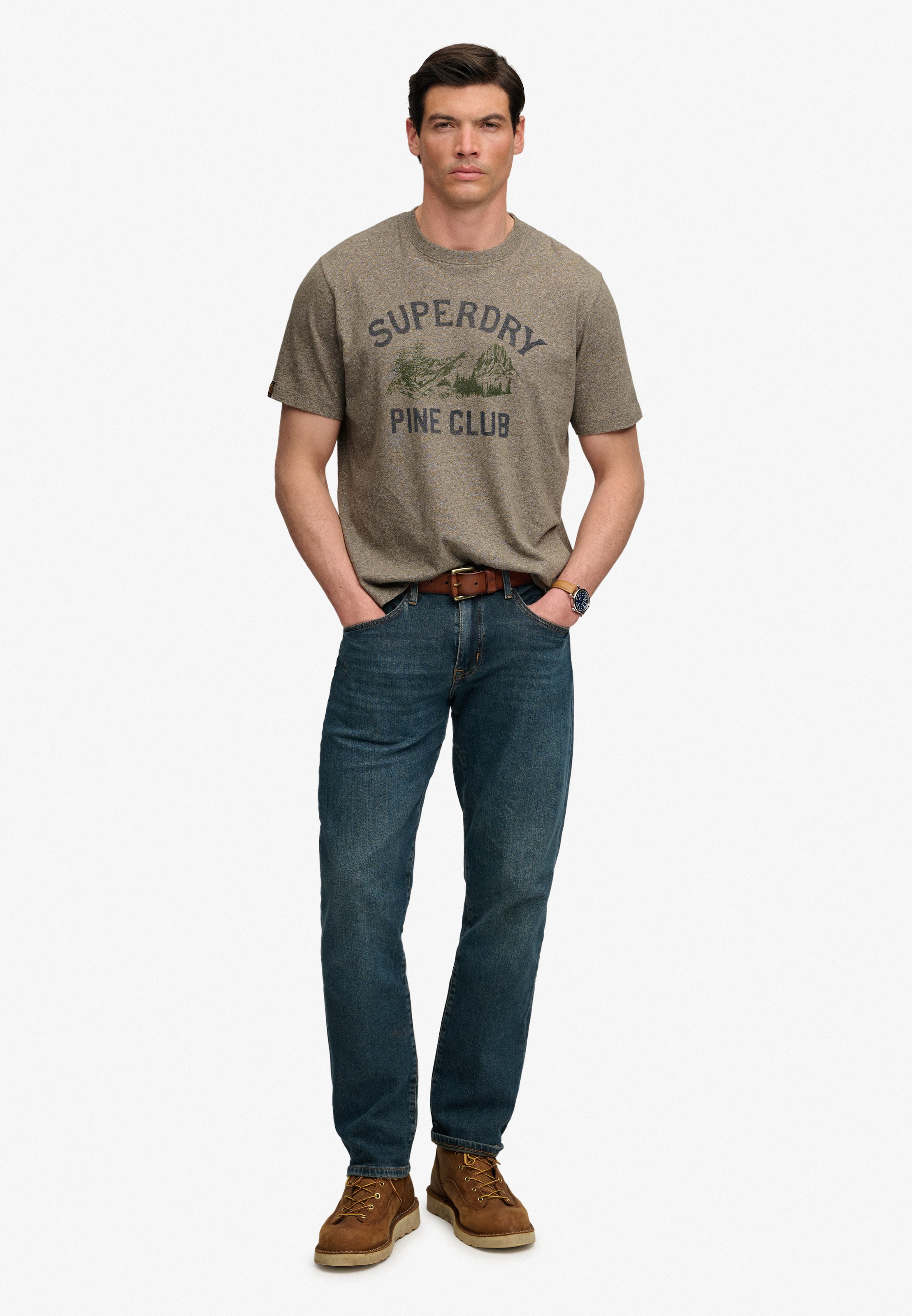 Superdry Rundhalsshirt »WILD FRONTIER RLXD TEE« Baumwolle, loose fit