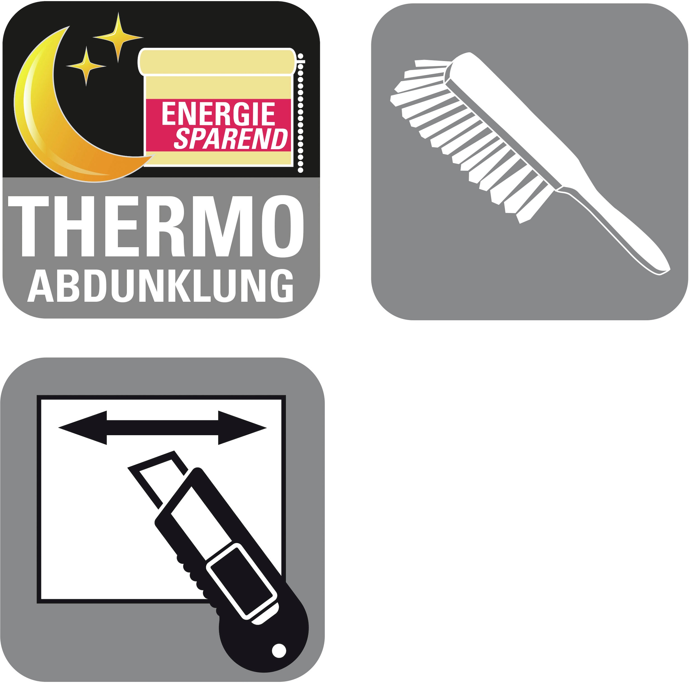 GARDINIA Seitenzugrollo »Uni-Rollo - Thermo Energiesparend«, verdunkelnd, energiesparend-Sichtschutz, mit Bohren, freihängend, Abschlussprofil in weiss
