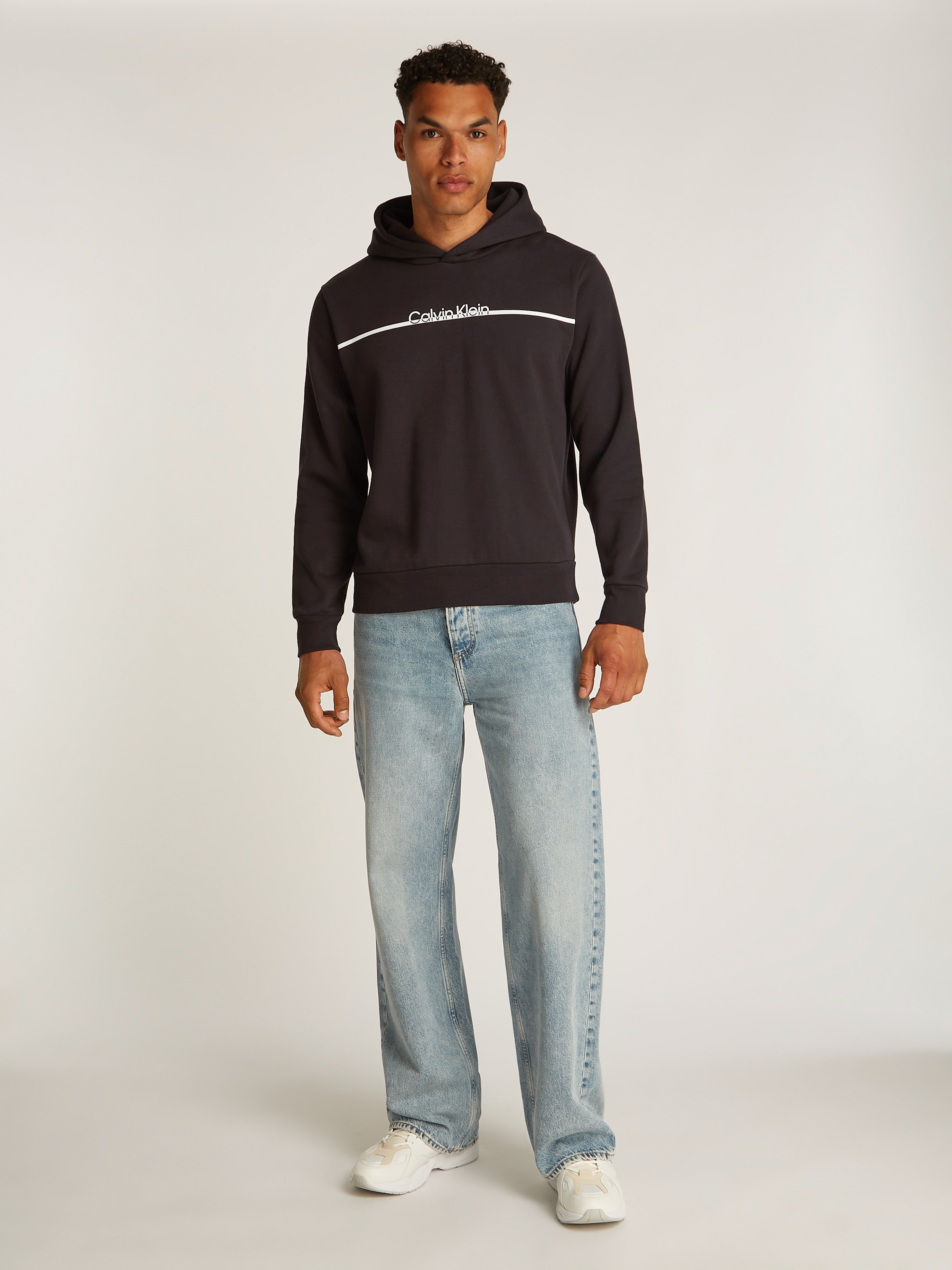 Calvin Klein Sweatshirt »SPLIT LINE LOGO HOODIE«, mit Logoprint