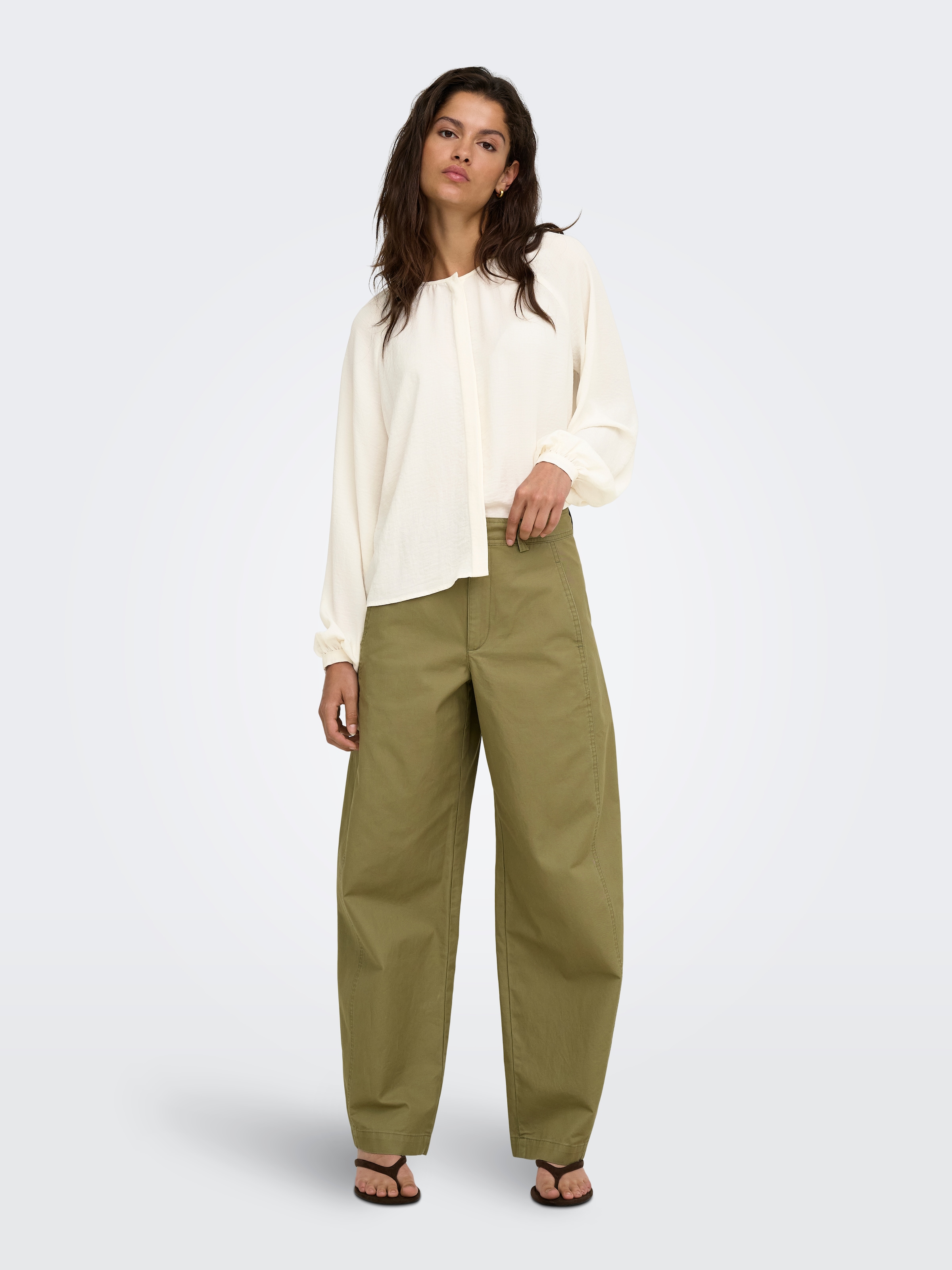 JDY Langarmbluse »JDYDIVYA LIFE L/S O-NECK SHIRT WVN« Polyester