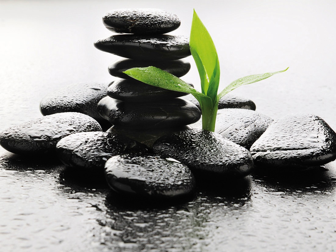 Image of Papermoon Fototapete »Black Stone«, matt, Vlies, 5 Bahnen, 250 x 180 cm bei Ackermann Versand Schweiz