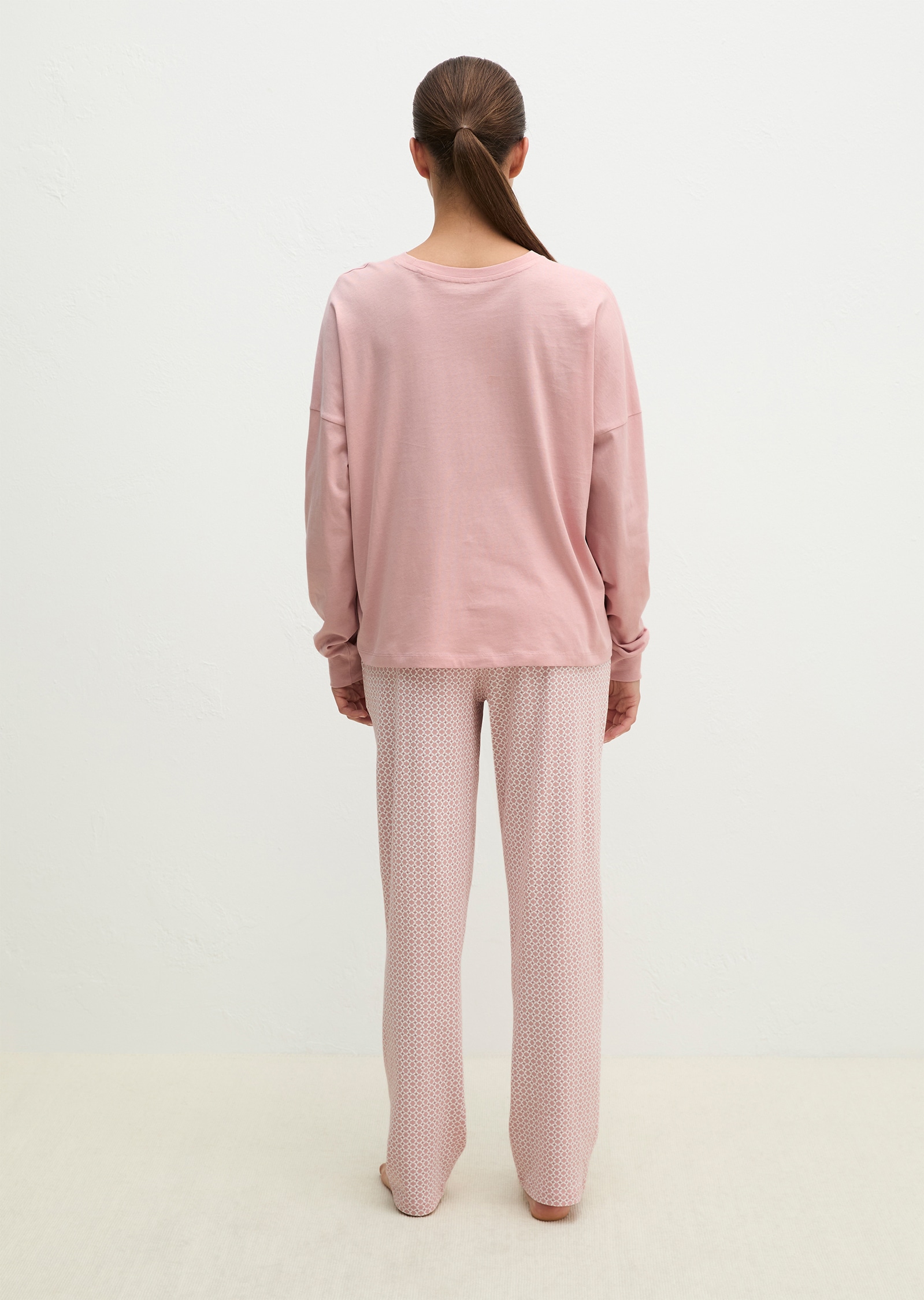 Marc O'Polo Pyjama »Mix & Match Cotton« aus Baumwoll-Jersey, mit geometrischen Prints und Streifen-Dessins