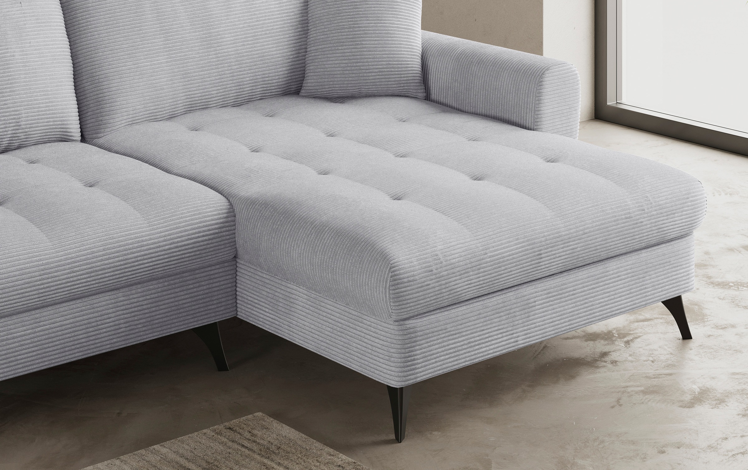 Mr. Couch Ecksofa »Blackburn II, L-Form«, Mit Kaltschaumpolsterung bis 140 kg belastbar