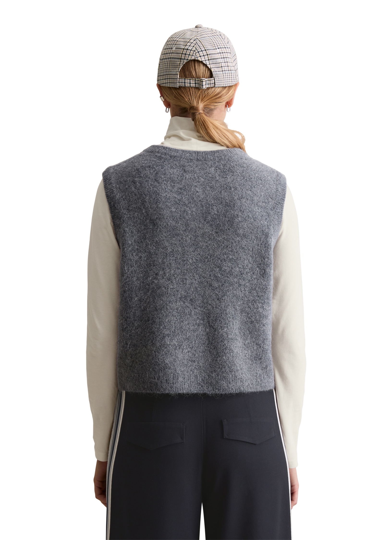 Marc O'Polo DENIM Gilet tricoté »regular fit aus Alpakawolle-Wolle-Mix«