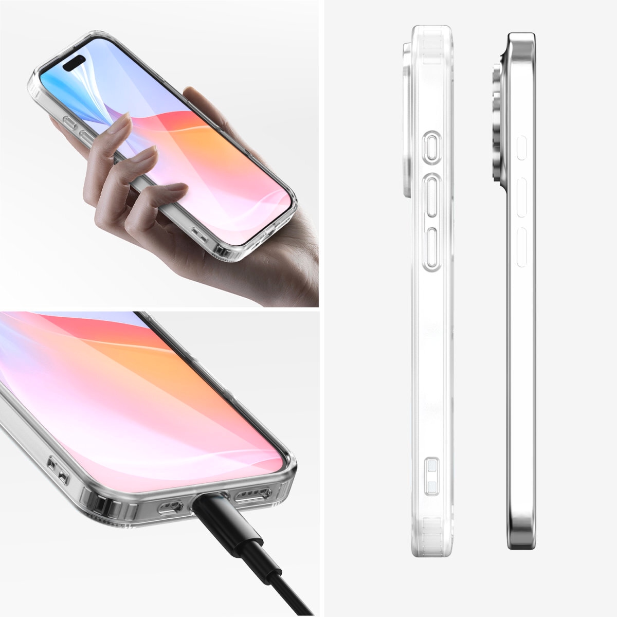 4smarts Handyhülle »360° Premium Protection Set für Apple iPhone 16 Pro Max«, Backcover, Schutzhülle, Handyschutzhülle, Case, Schutzcase, stossfest