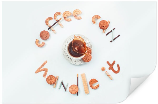 Image of Wall-Art Poster »Belenko abstrakte Kaffee Kunst«, Kaffee, (1 St.), Poster, Wandbild, Bild, Wandposter bei Ackermann Versand Schweiz