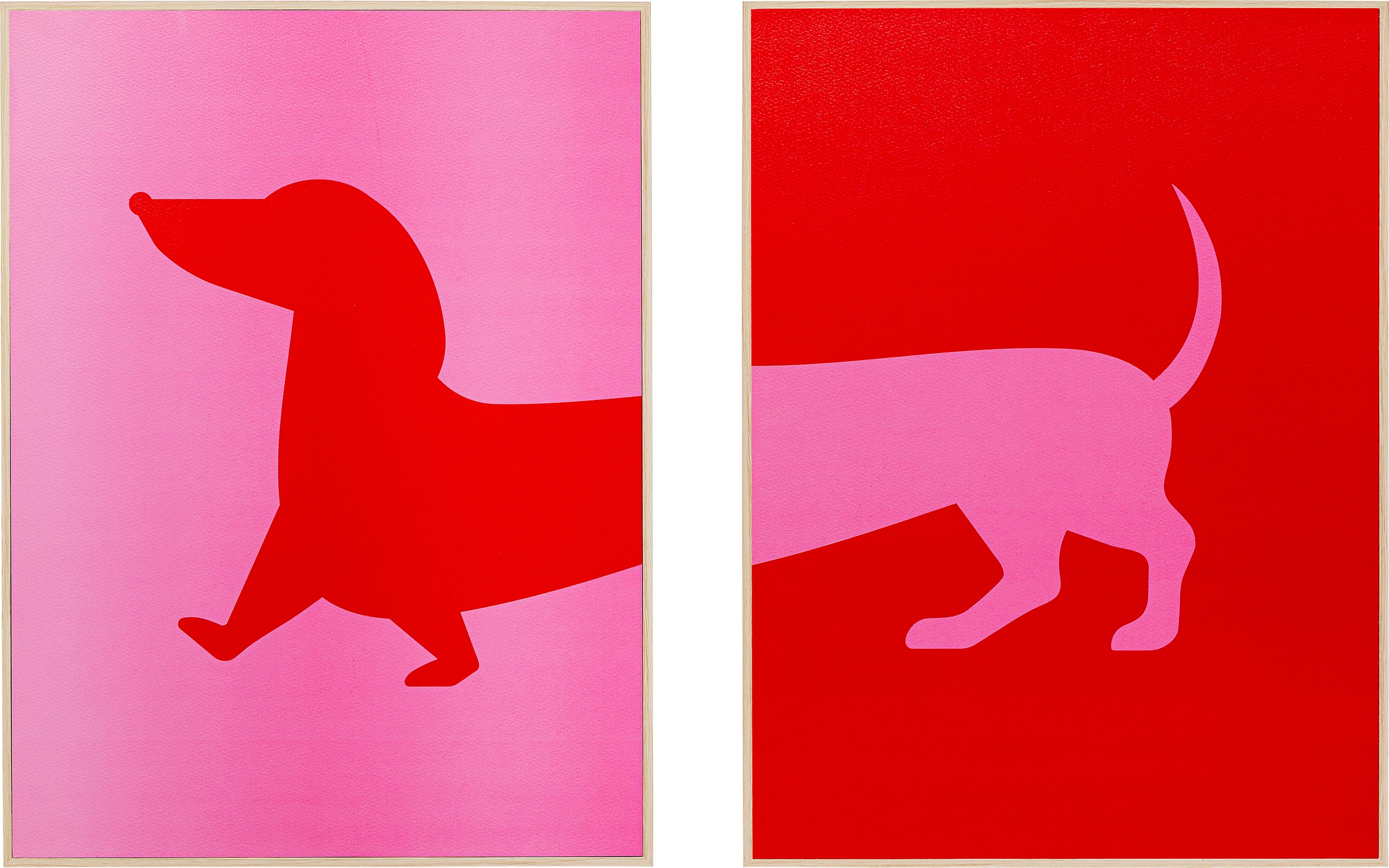 Image of Kare Design Bild mit Rahmen "Gerahmtes Bild Dog Frankie (2/Set)"