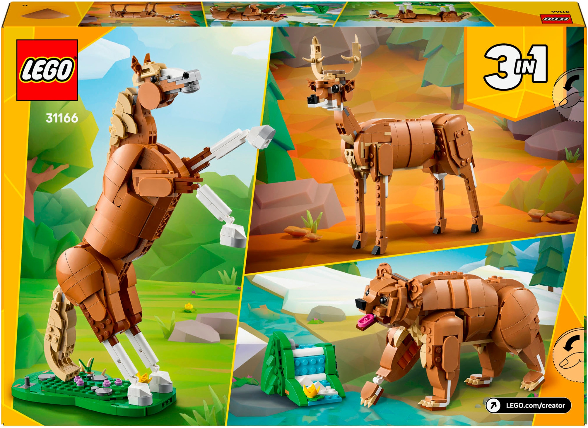 LEGO® Konstruktionsspielsteine »Prächtiges Ross (31166), LEGO LEGO Creator« Made in Europe