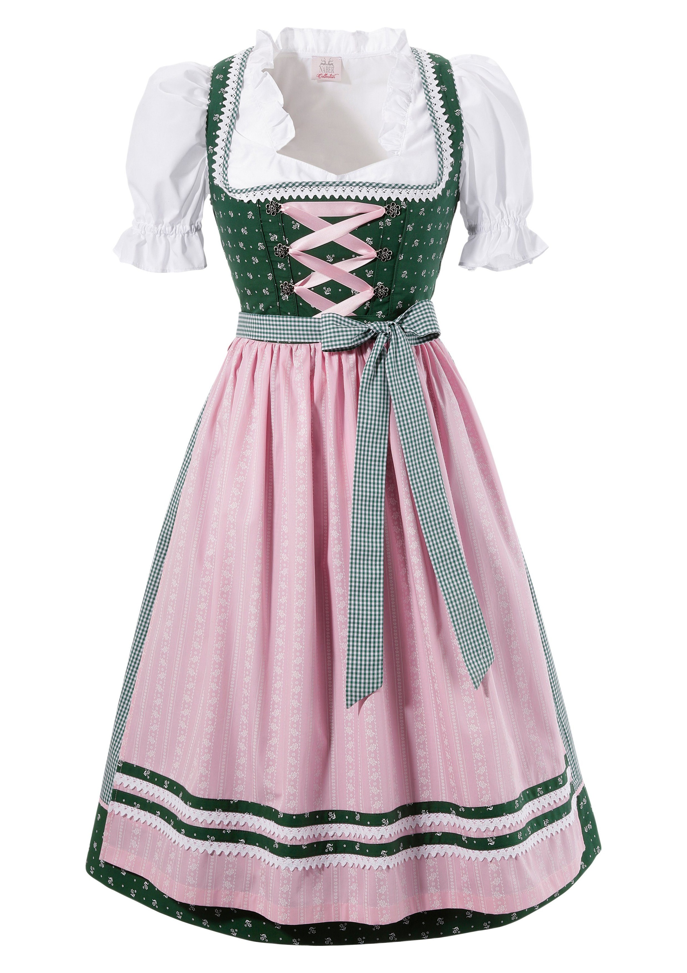 Image of Naber Collection Dirndl, (3 tlg., mit Dirndlbluse), Damen, midi mit Karo-Rock bei Ackermann Versand Schweiz
