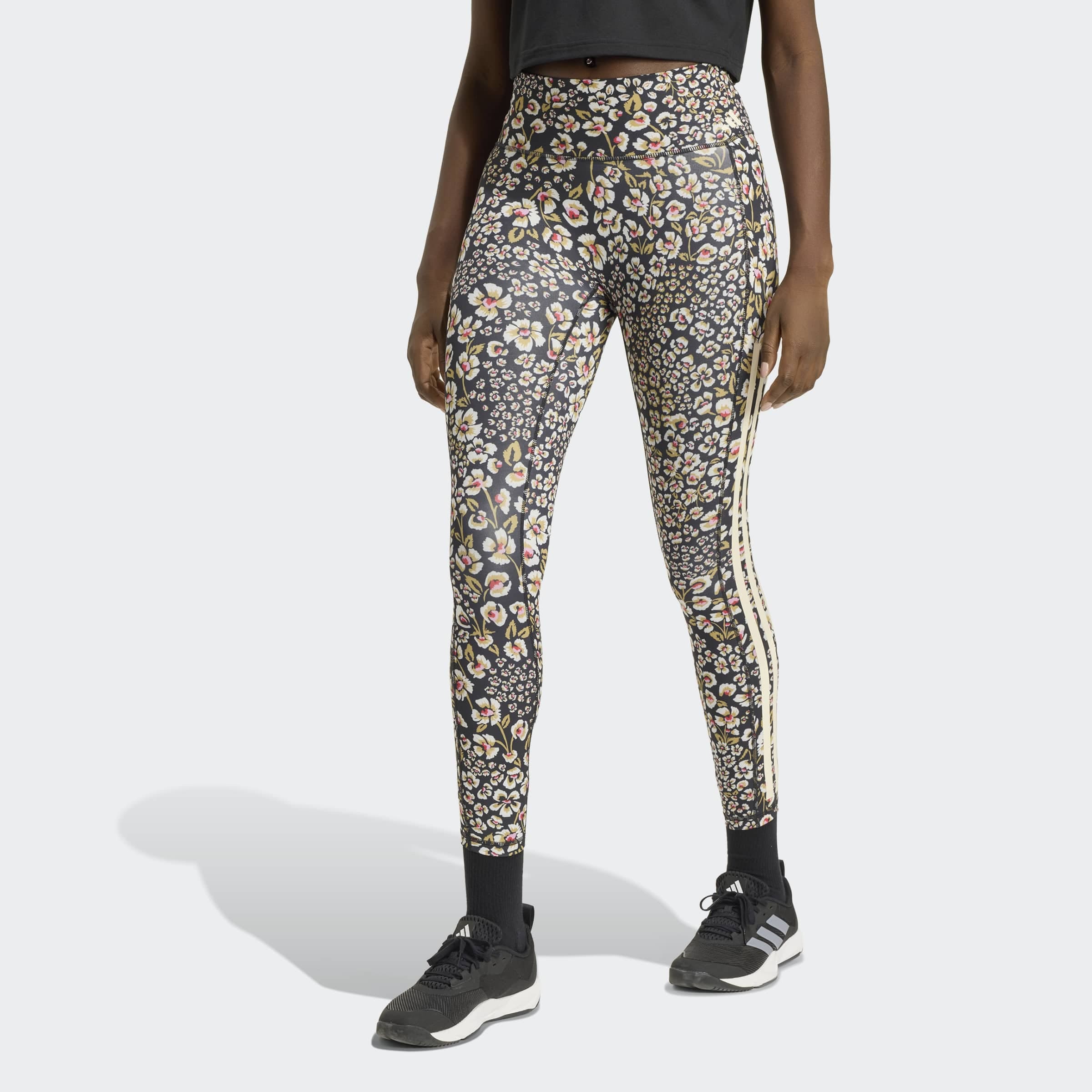 Image of adidas Performance Trainingstights "ADIDAS X FARM RIO OPTIME LEGGINGS" sportliche 7/8-Länge, ohne Verschluss, mit climacool Technologie