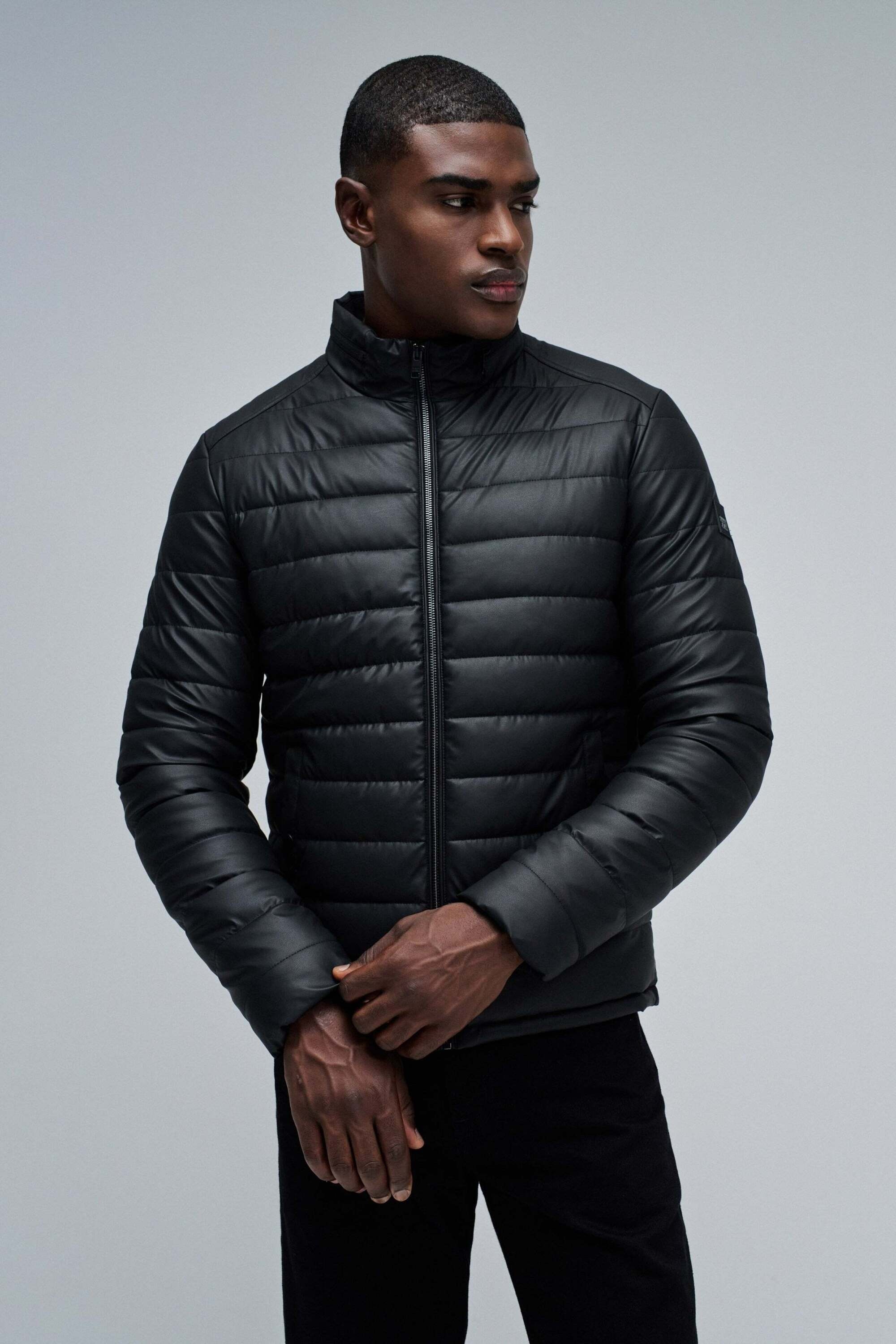 Salsa Veste matelassée »Salsa Jeans Steppjacke Light Padded PU Leather Jacket«