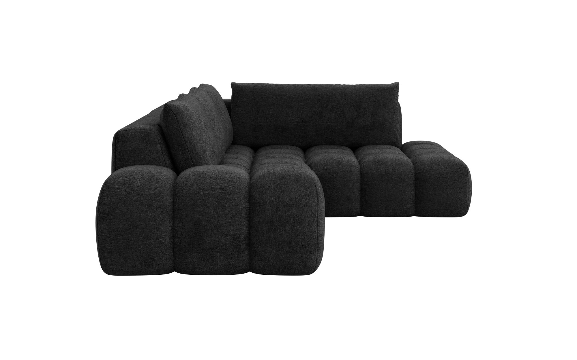 INOSIGN Ecksofa »AZITA klein, L-Form, elegant und bequem Designsofa«, lose Rückenkissen, traumhafte Steppung, Masse B/T/H: 296/176,5/89 cm