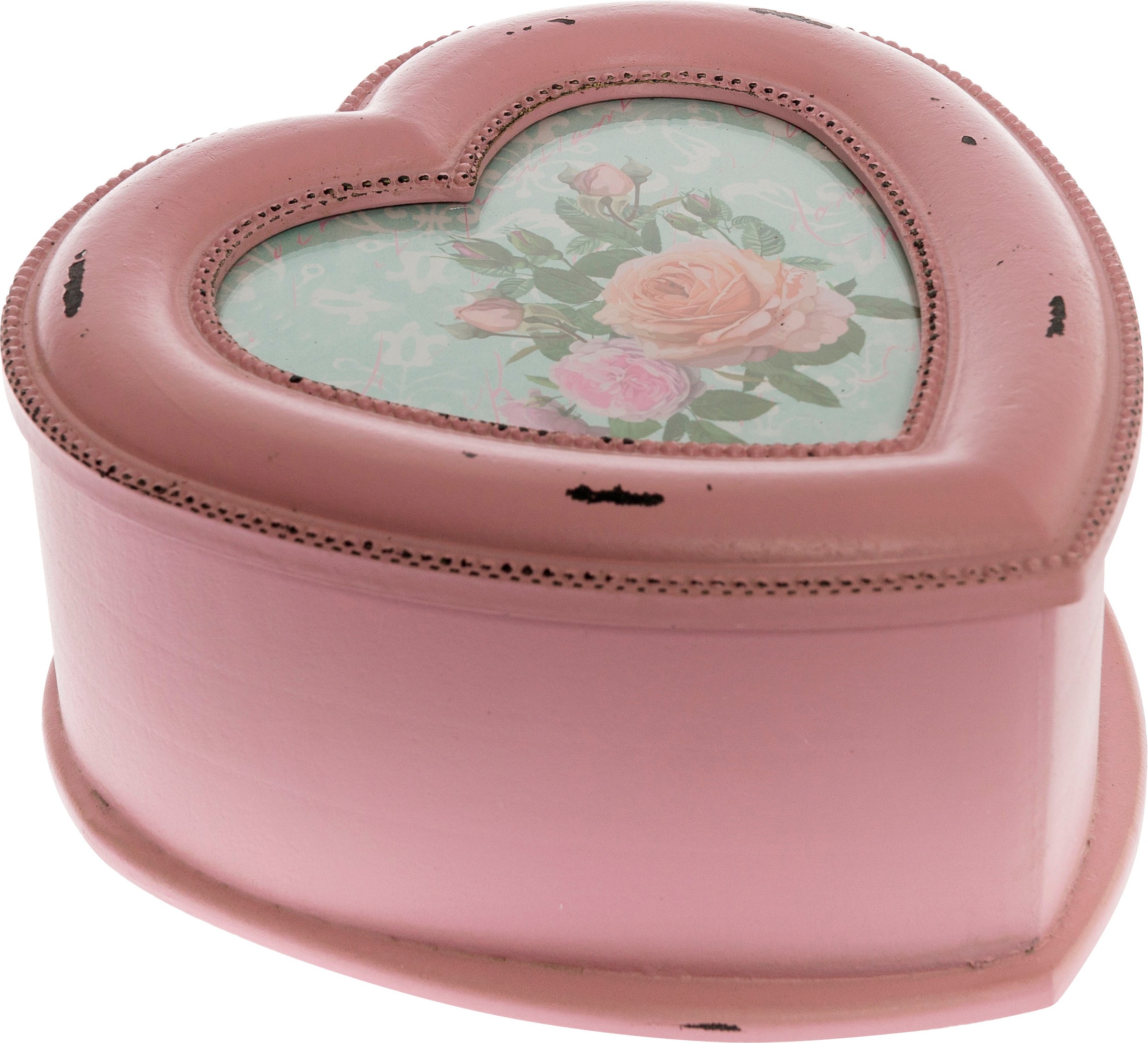 Image of Myflair Möbel & Accessoires Schmuckkasten »Tora, rosa«, Herz Form, Shabby Optik bei Ackermann Versand Schweiz